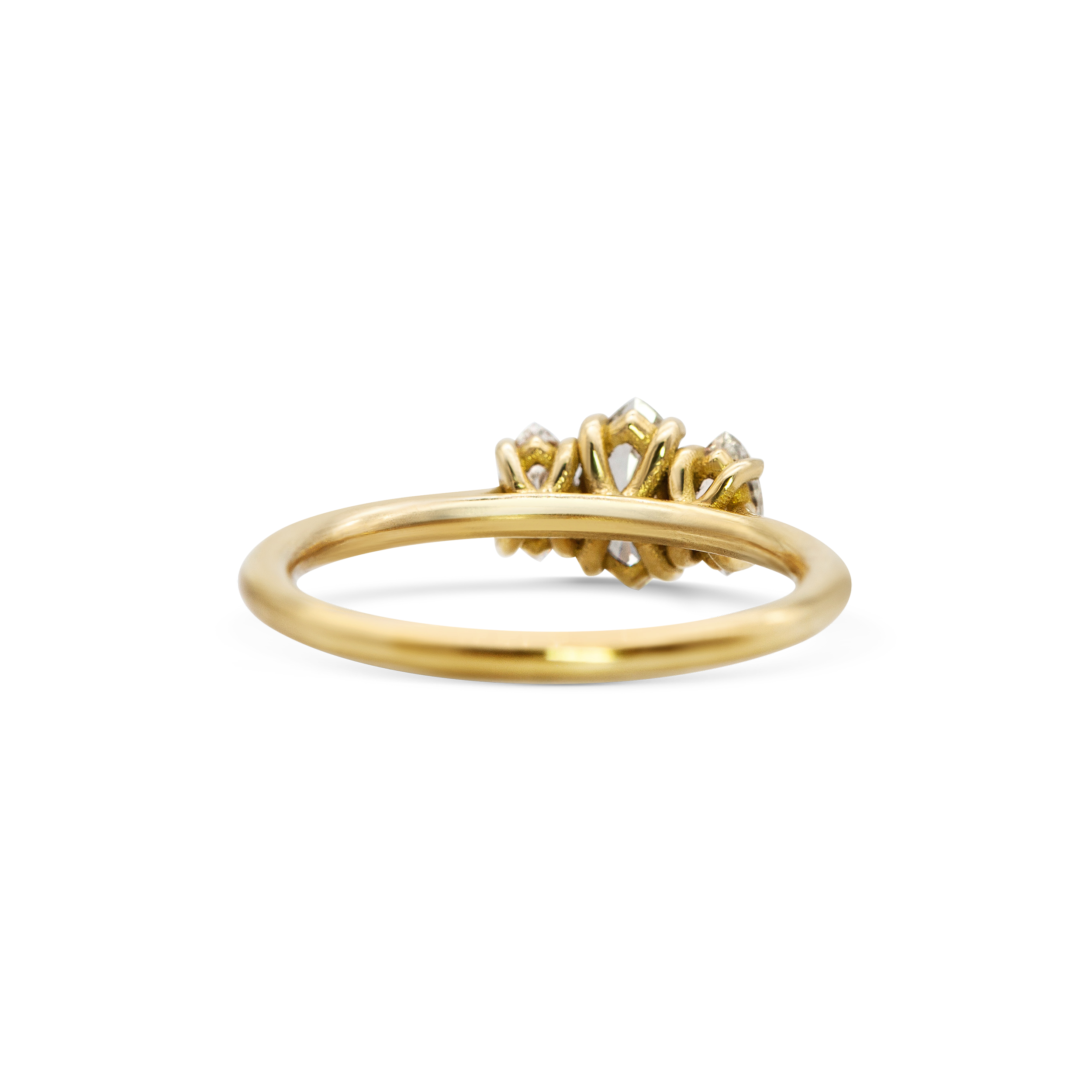 ALMA ring Contemporary Trilogy Diamond Engagement Ring — Michelle Oh Jewellery
