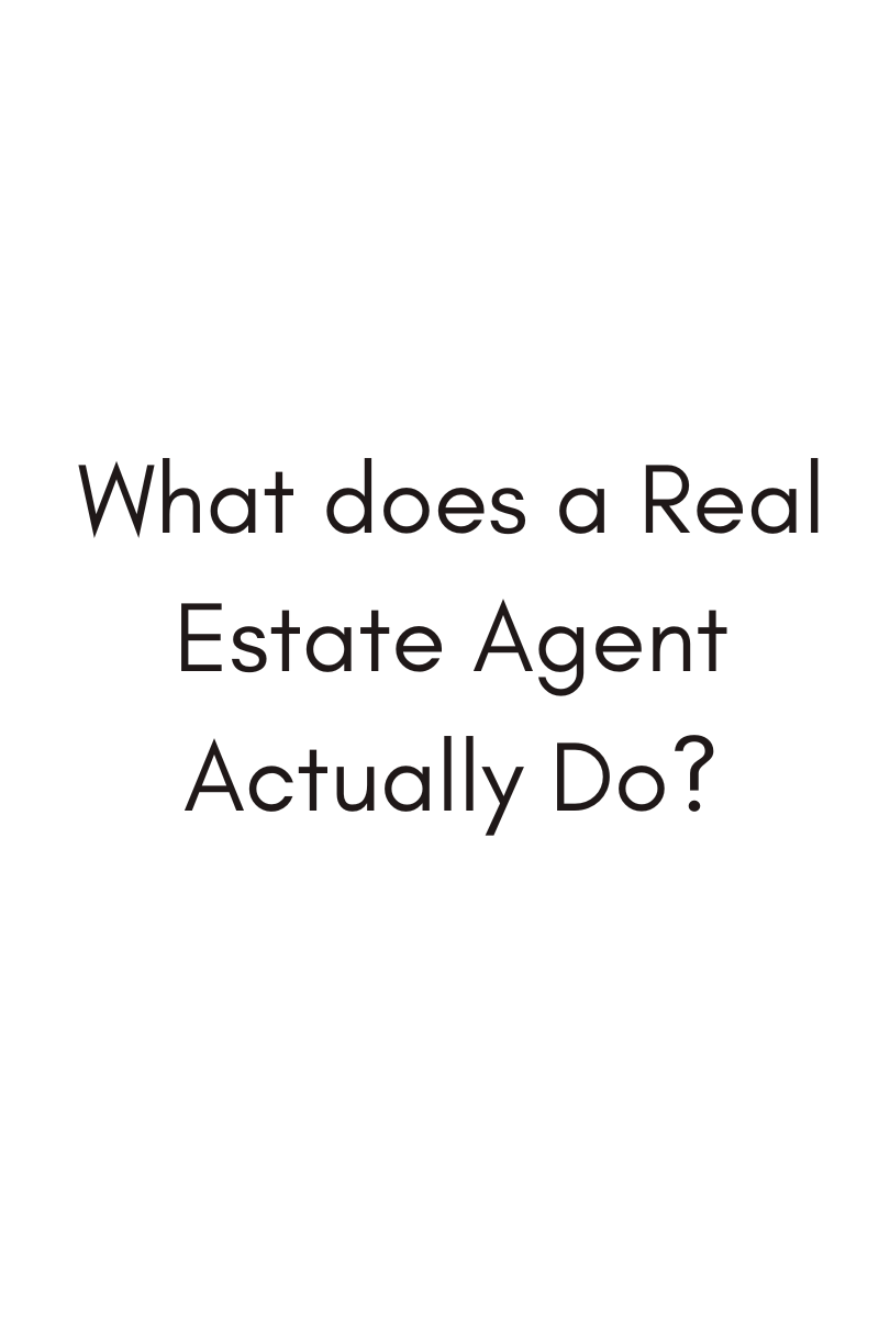What does a Texas Real Estate Agent do?