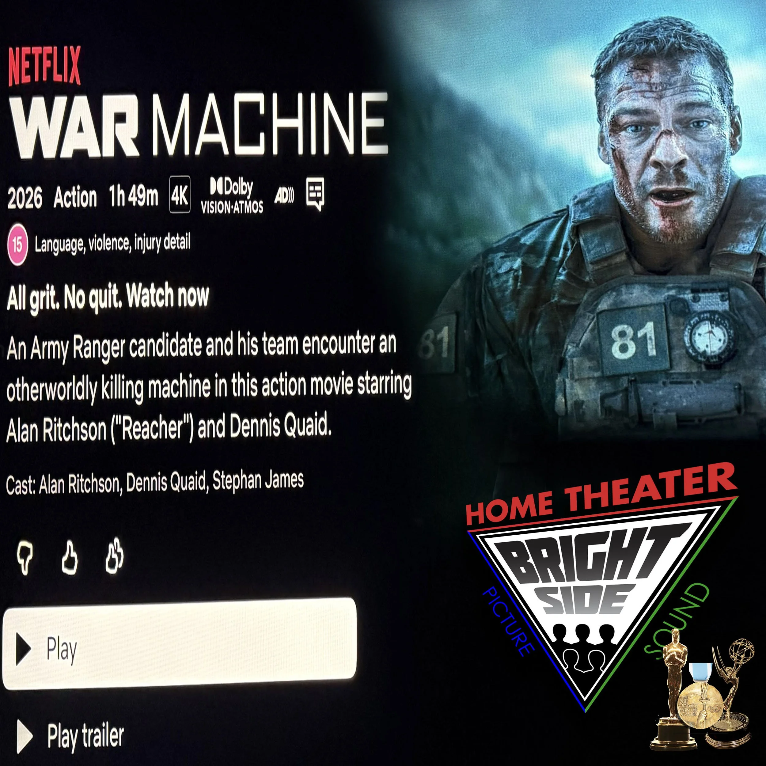 Home Theater Experience: Netflix Original War Machine 4K