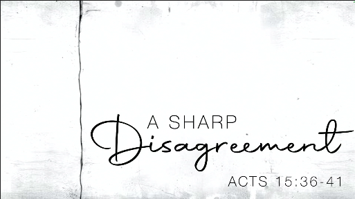 A Sharp Disagreement 