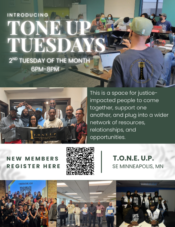 T.O.N.E. U.P. Monthly Newsletter