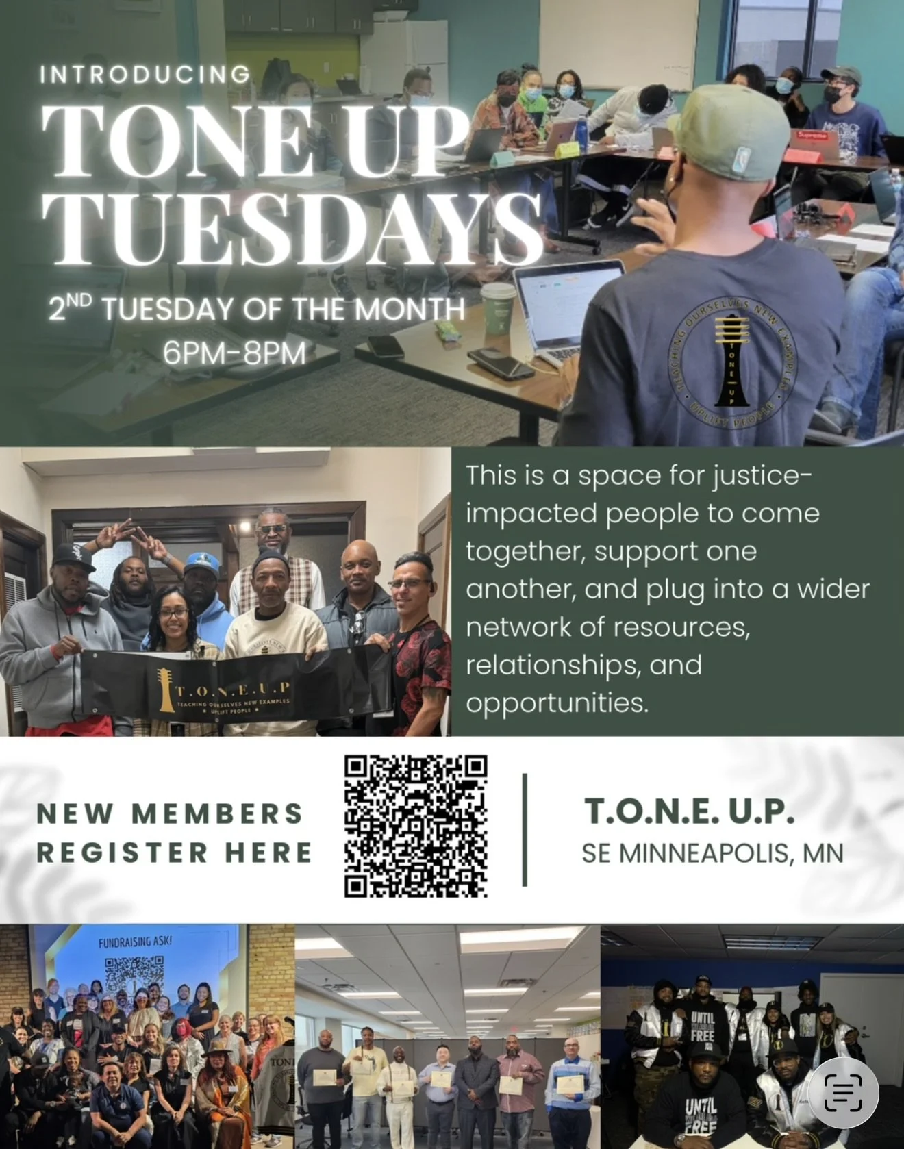 T.O.N.E. U.P. Tuesday: Reentry Support &amp; Community | November 2026