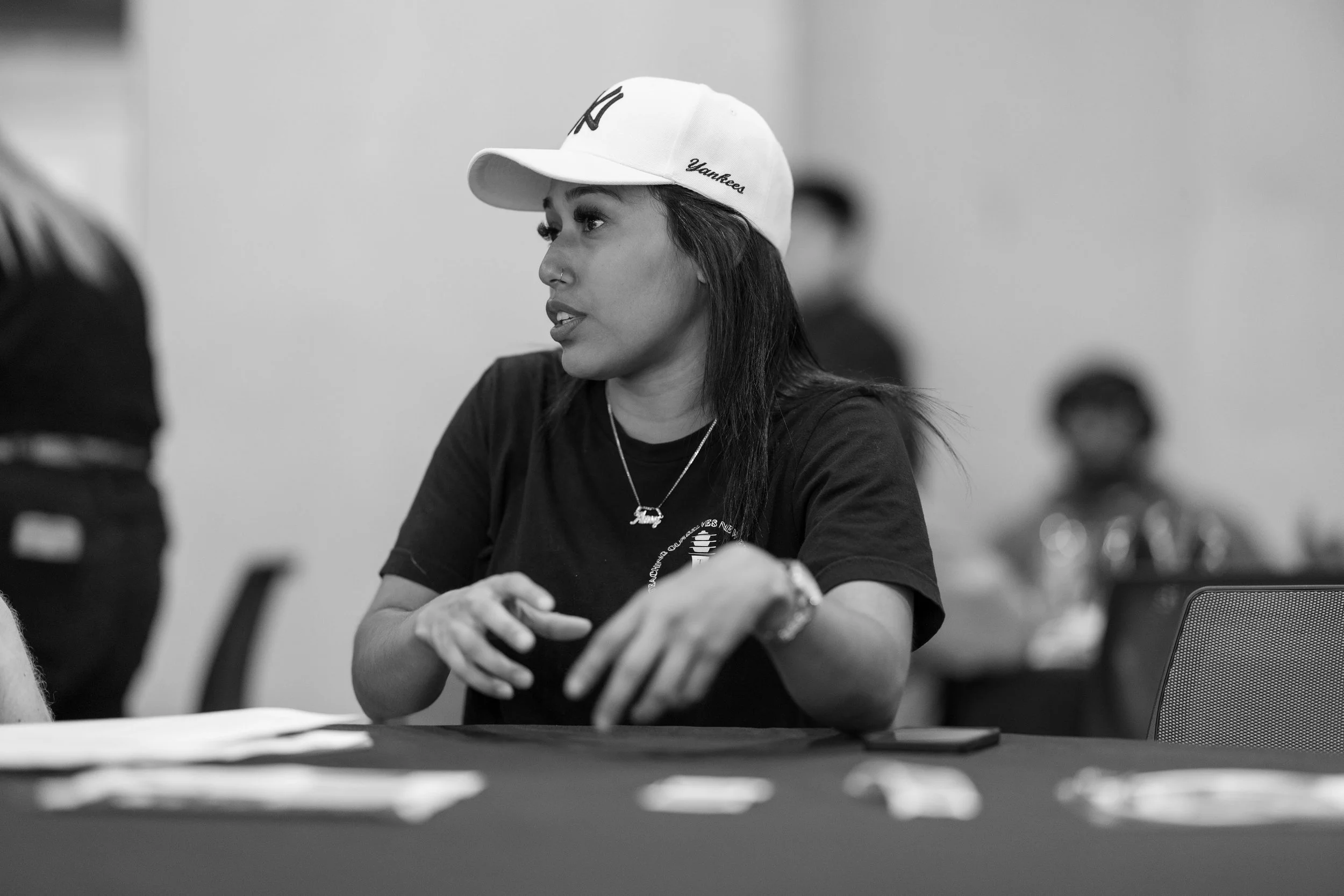 Community member participating in T.O.N.E. U.P. programming