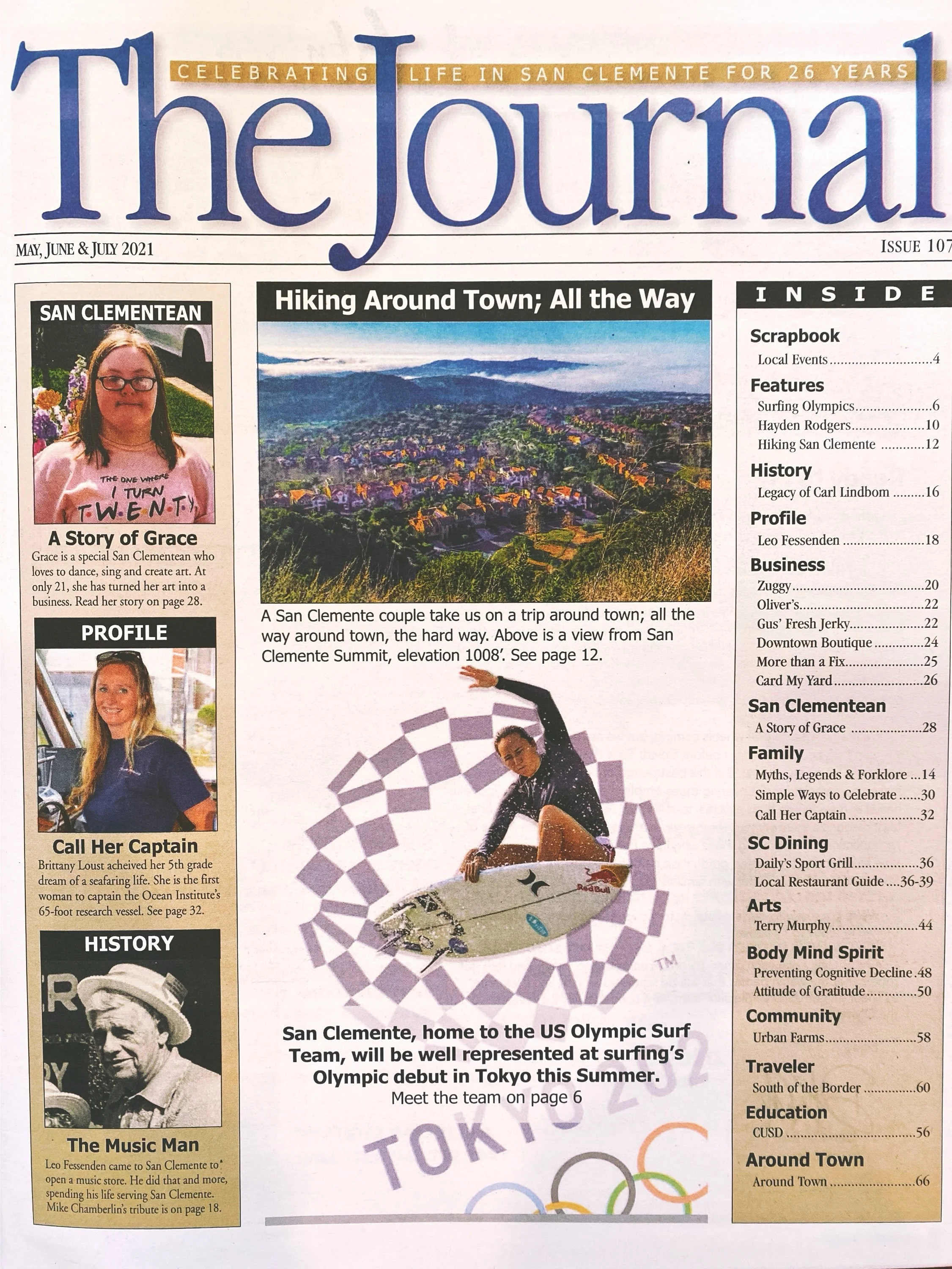 The San Clemente Journal Features GracePlace Art — GracePlace Art