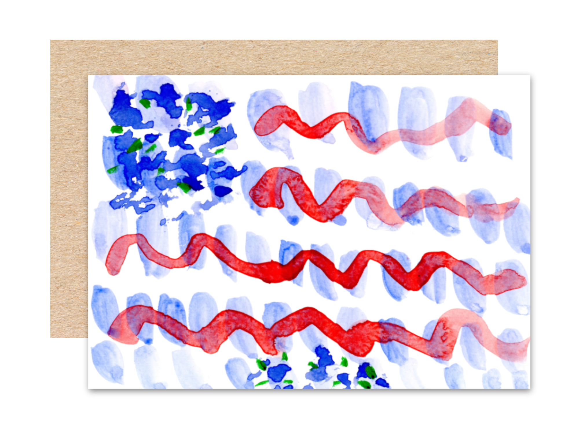 'Proudly Waving' Card