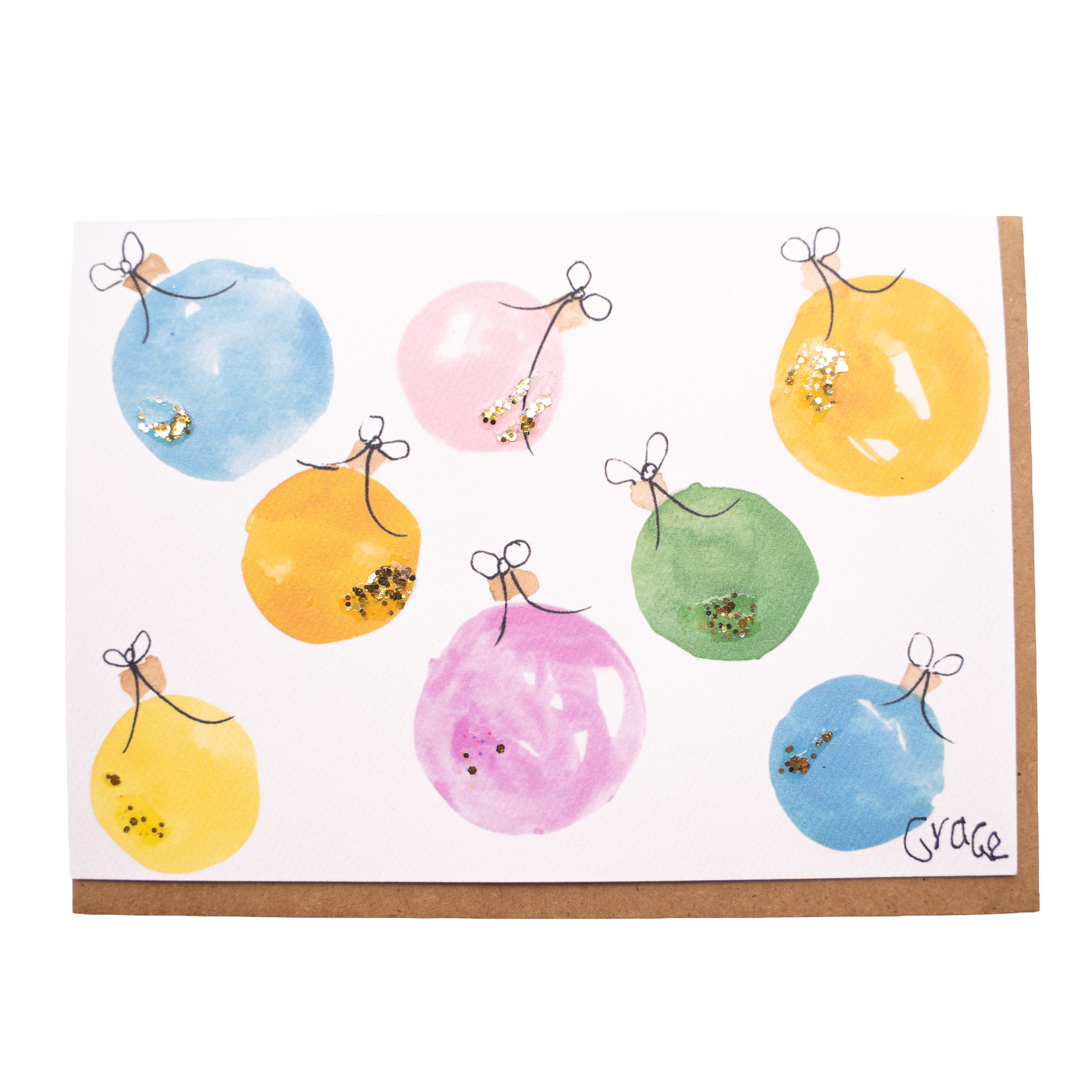 'Shiny Baubles' Holiday Card