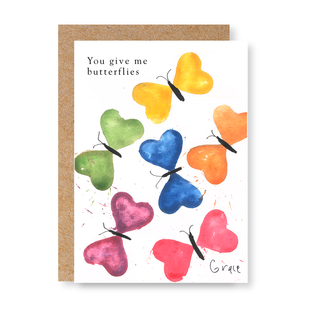 'Butterflies' 5x7 Card