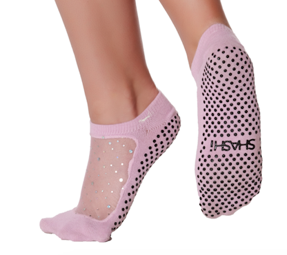 Shashi Socks - Rose Diamonds — Be Pilates