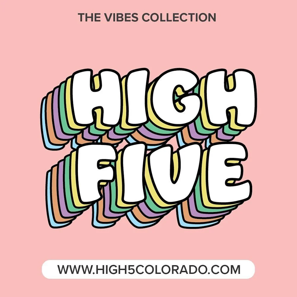 I&rsquo;m excited to finally announce the release of the High Five Vibes collection! 100% of profits from all products on www.high5colorado.com are donated to our nonprofit partner of the month. I&rsquo;m very grateful that we could make this happen 