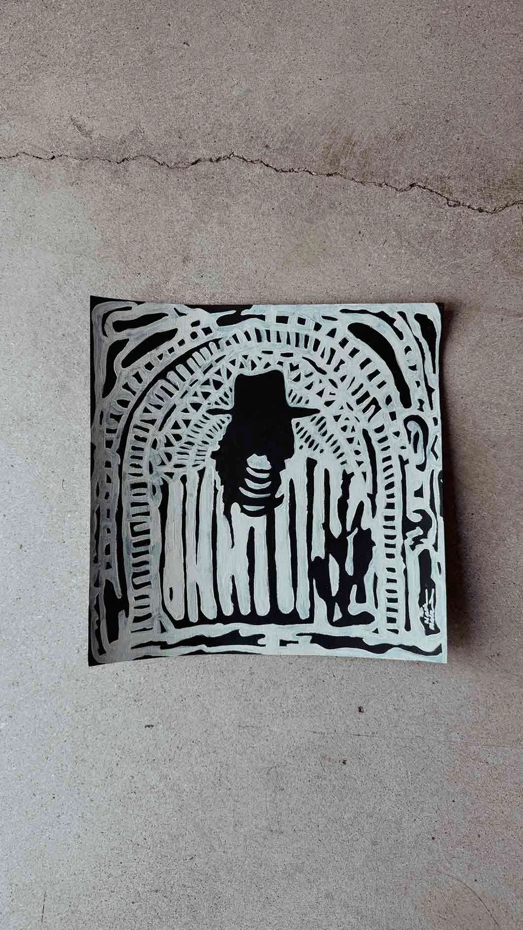 Painting: Black & Bone (Collection I) No.4