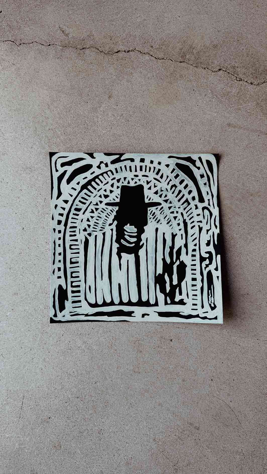 Painting: Black & Bone (Collection I) No.5