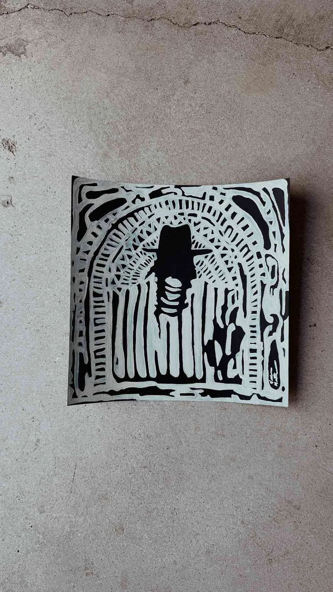 Painting: Black & Bone (Collection I) No.6