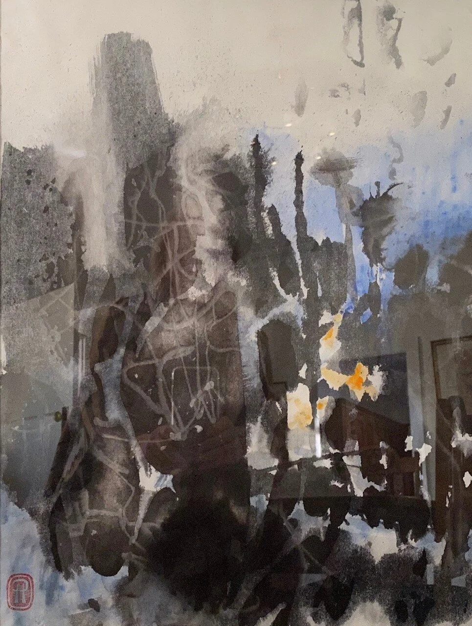 'Tributaries of Air' 2020 Sumie ink & watercolour on rice paper 7.5 X 57 X 1.5 $750.jpg