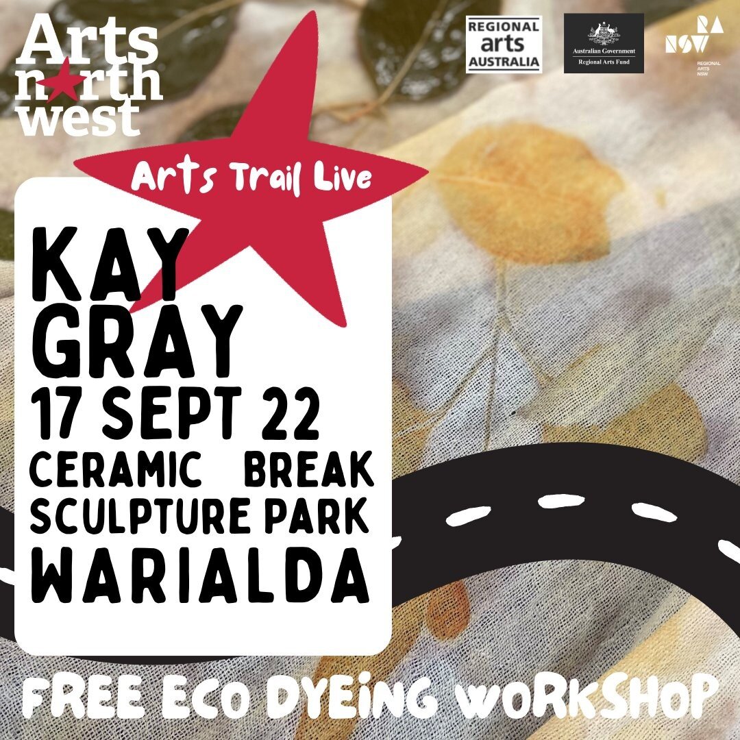 Due to a cancellation, we have a seat left in Kay Gray's eco-dyeing workshop! Saturday, 17 September 10AM-2.30PM. Book here: https://bit.ly/3DimS8f
Kay has spent several years dedicated to this sustainable, beautiful arts practice. All materials and 