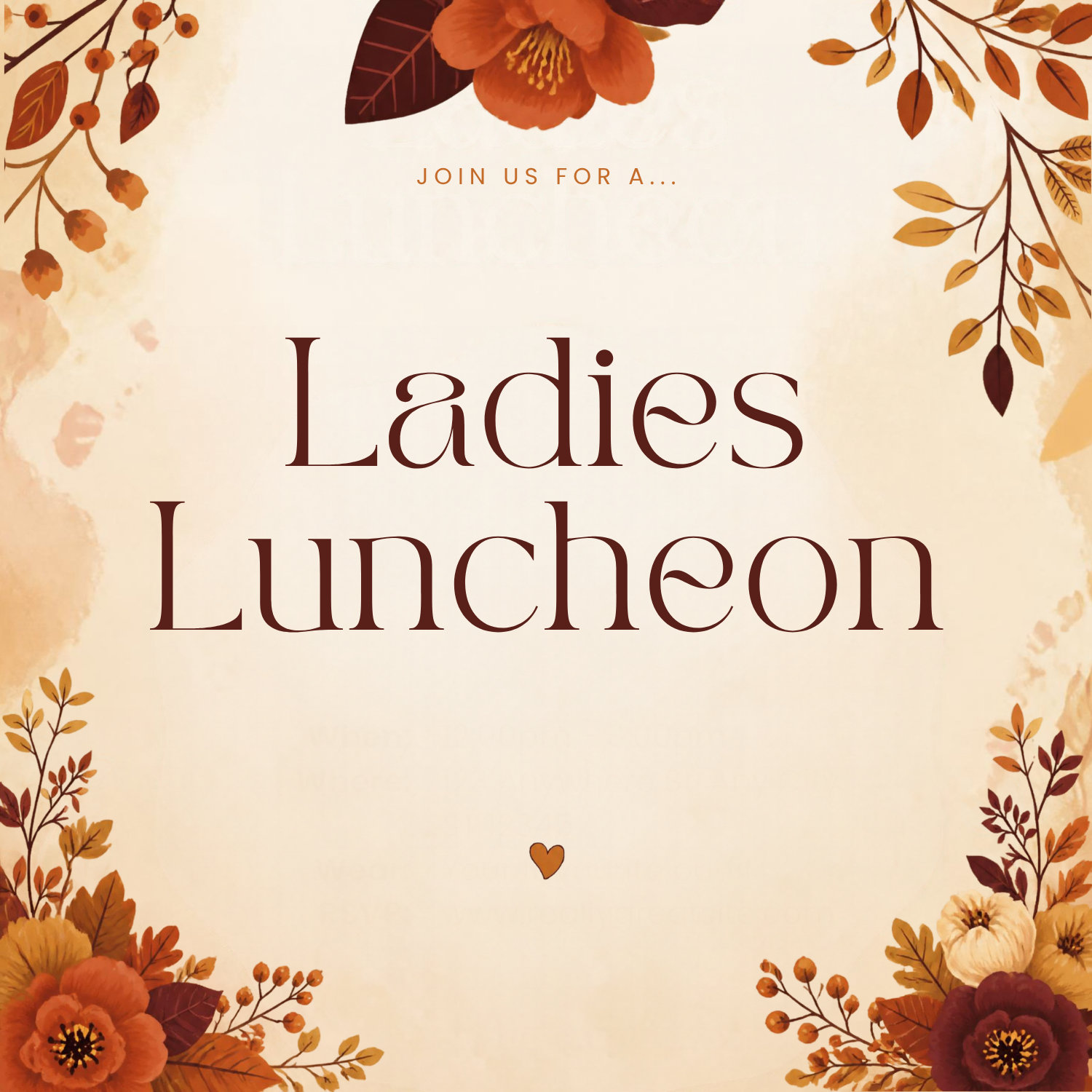 Ladies Luncheon: Service Edition