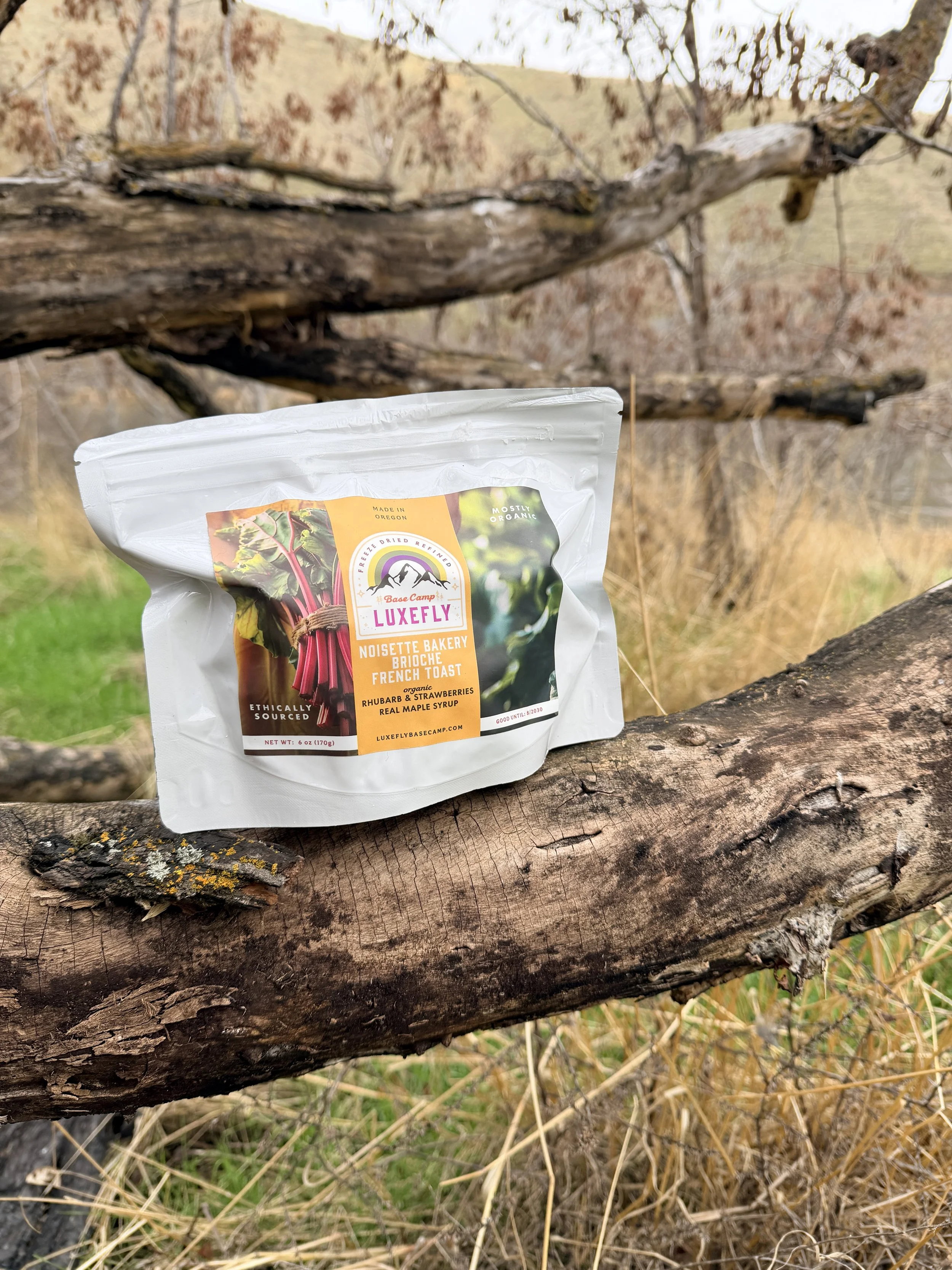 Luxefly Basecamp Strawberry Rhubarb French Toast