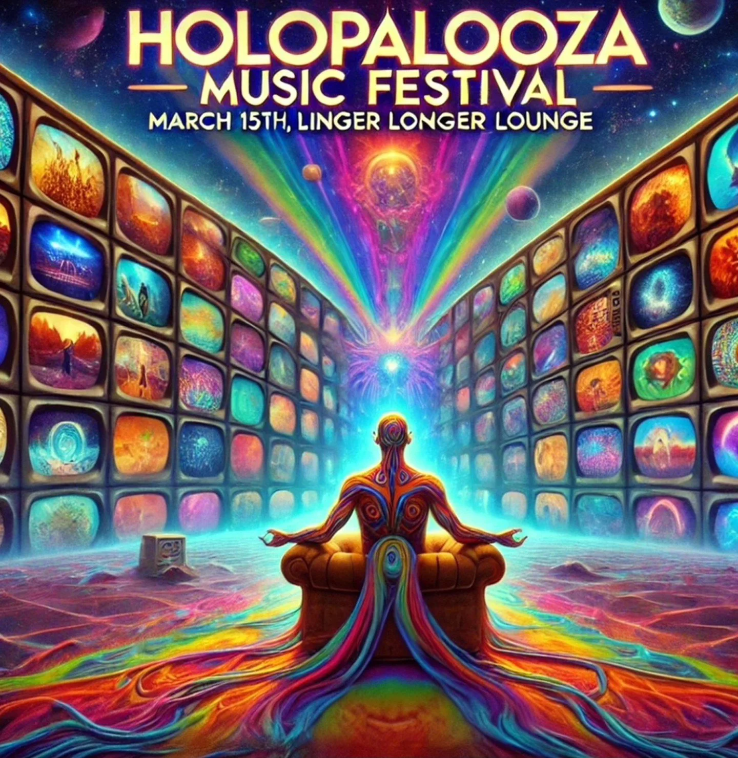 The first annual Holopalooza Music Festival takes place on March 15th at the Linger Longer Lounge in Phoenix, Arizona. There will be music on the patio &amp; in the bar area. $10 cover for bar area after 6pm. Donations encouraged. All money goes to t