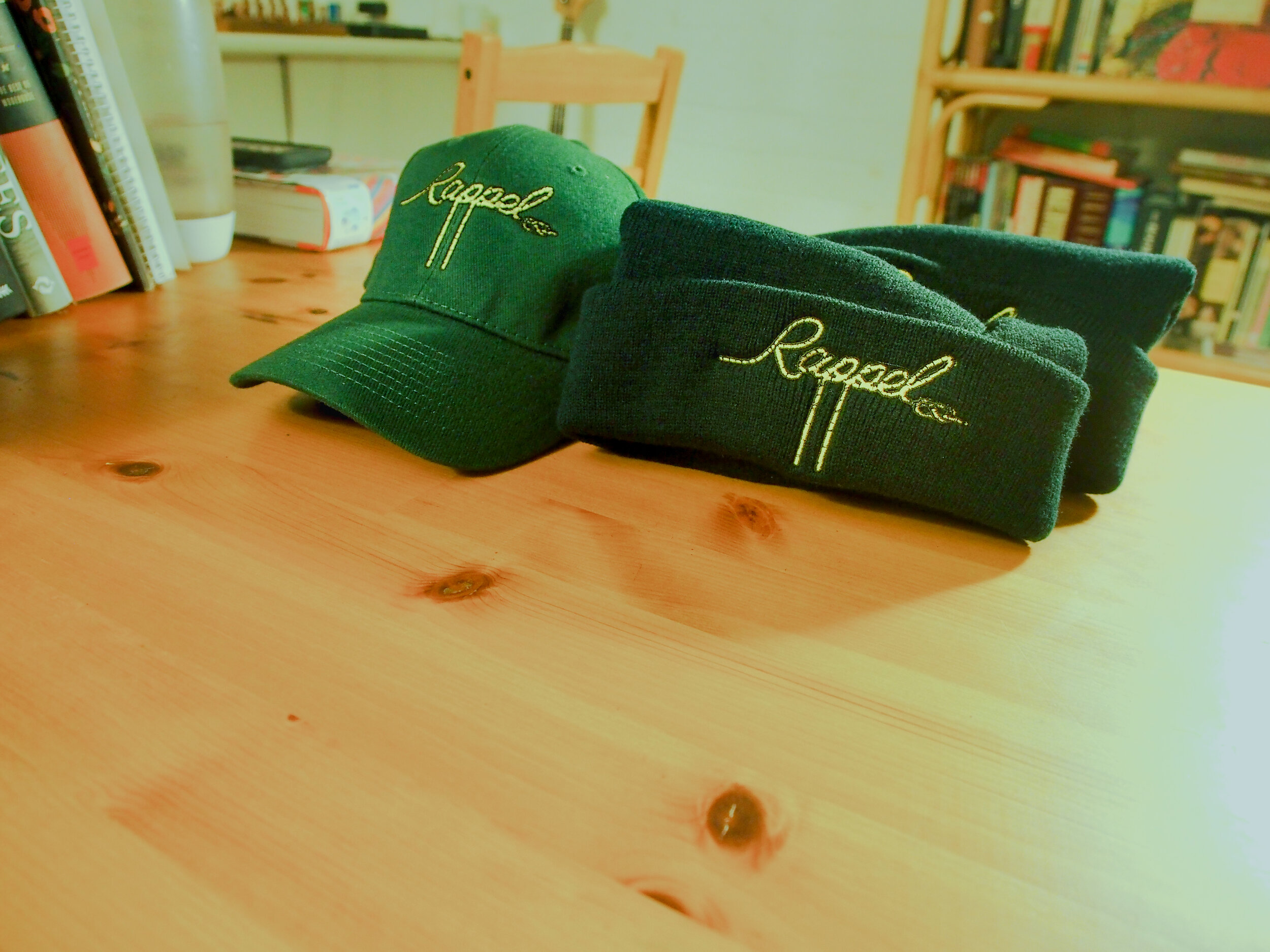 Beanies and Hats - bottle green design