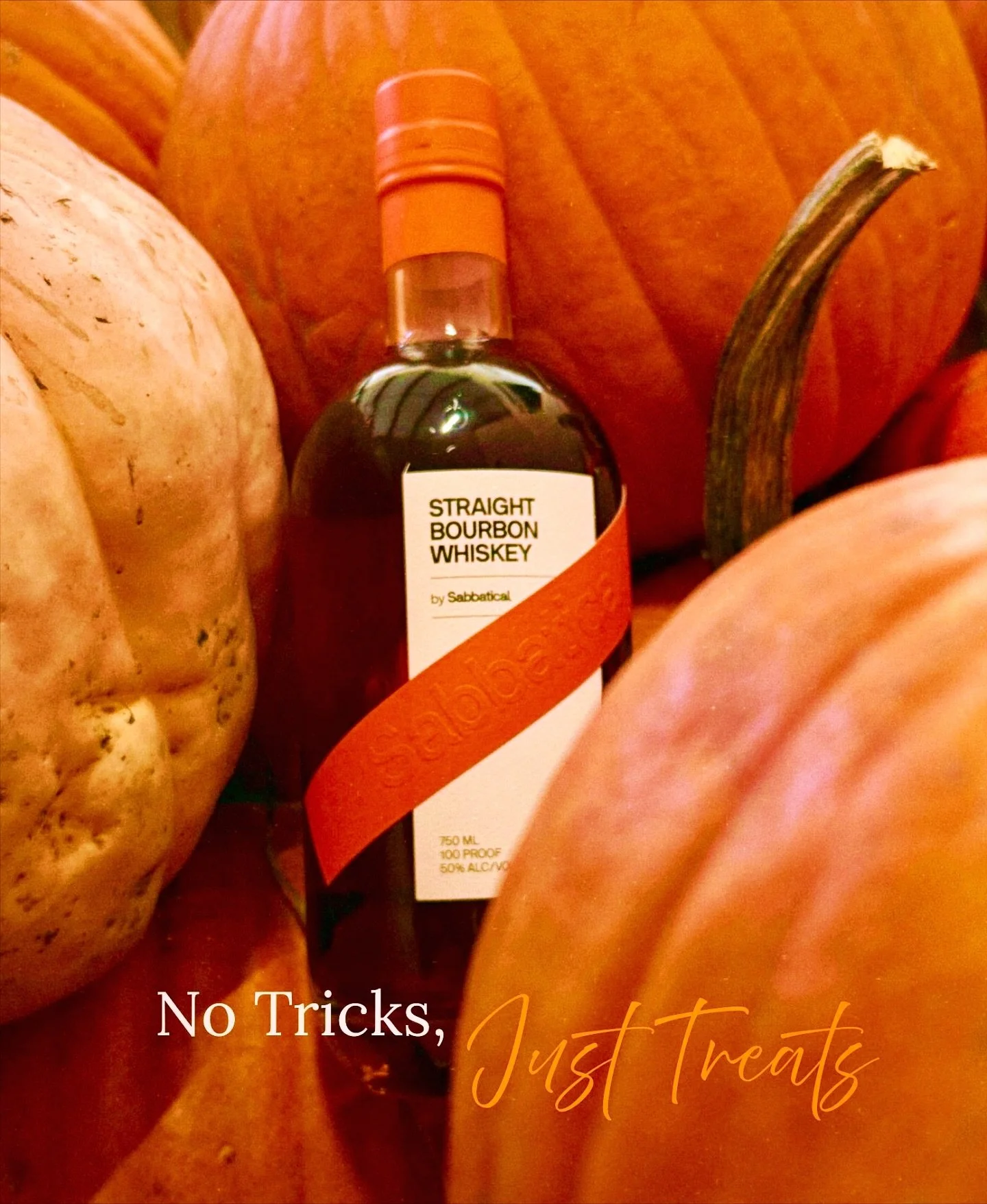 Who says adults can&rsquo;t have Halloween treats? 🥃🎃

Get stocked up with one of fall&rsquo;s most essential items today and enjoy the spooky season Sabbatical 🟧🥃👻

// 

#HalloweenBourbon
#colormatch
#100proof 
#treats
#decor 
#pumpkinfarm 
#st