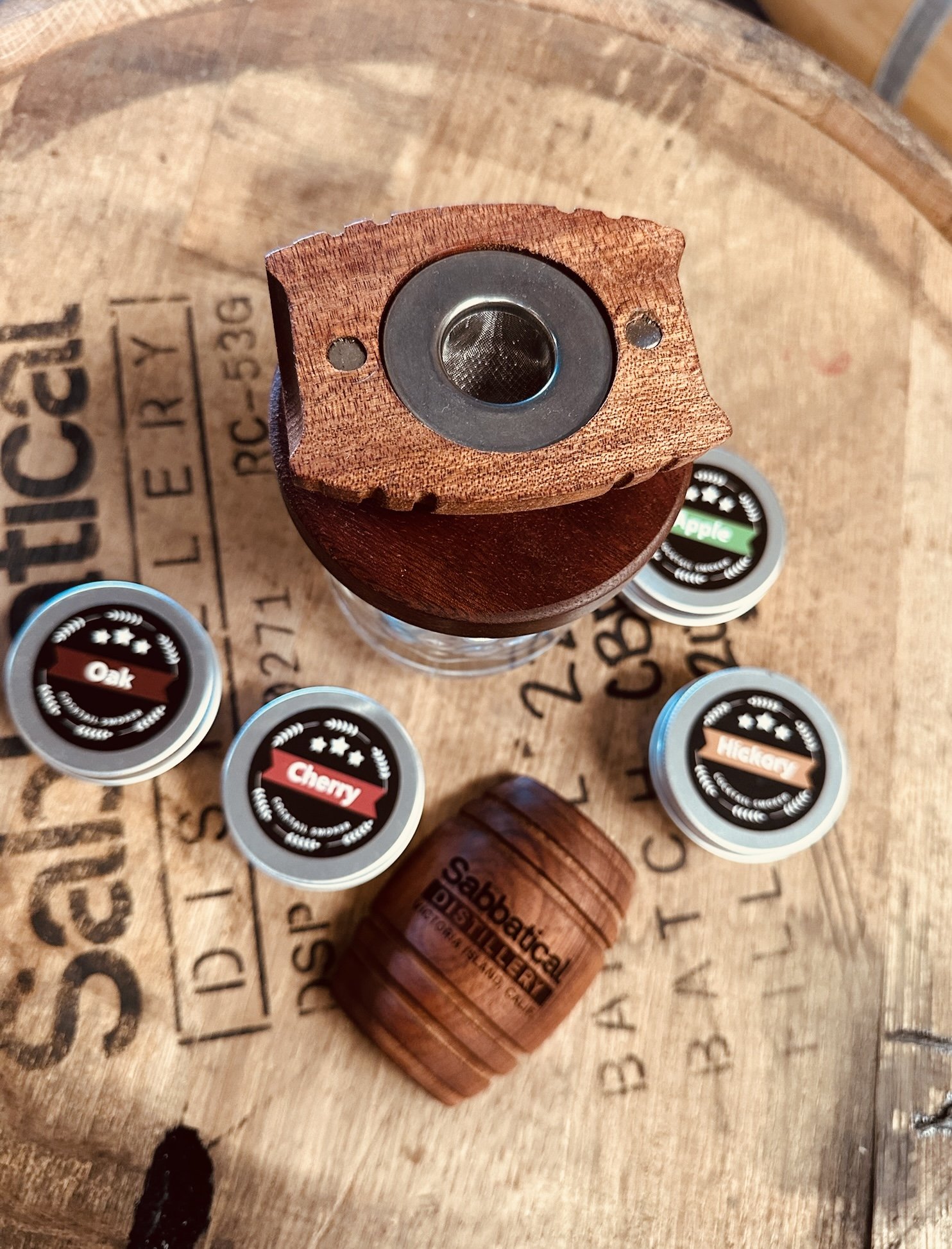 Sab open smoker on barrel.JPG