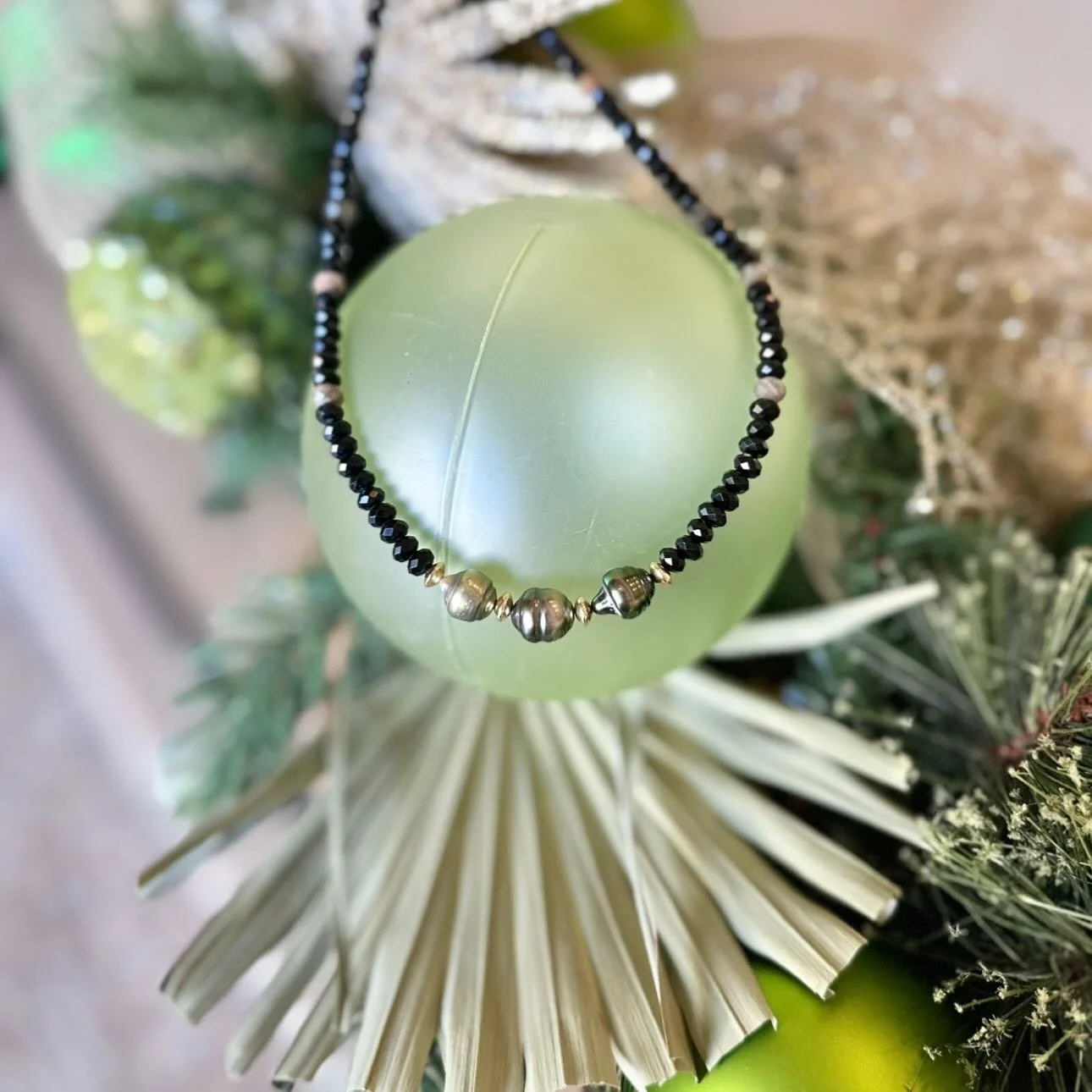 Our Grateful for You Sale is live through Monday at midnight! ✨

Enjoy 25% off all Nani Shells designs with code DREAM25 🖤

This new beauty features black tourmaline, grey moonstone, three lustrous Tahitian pearls, and 14k gold-filled accents.

DM m