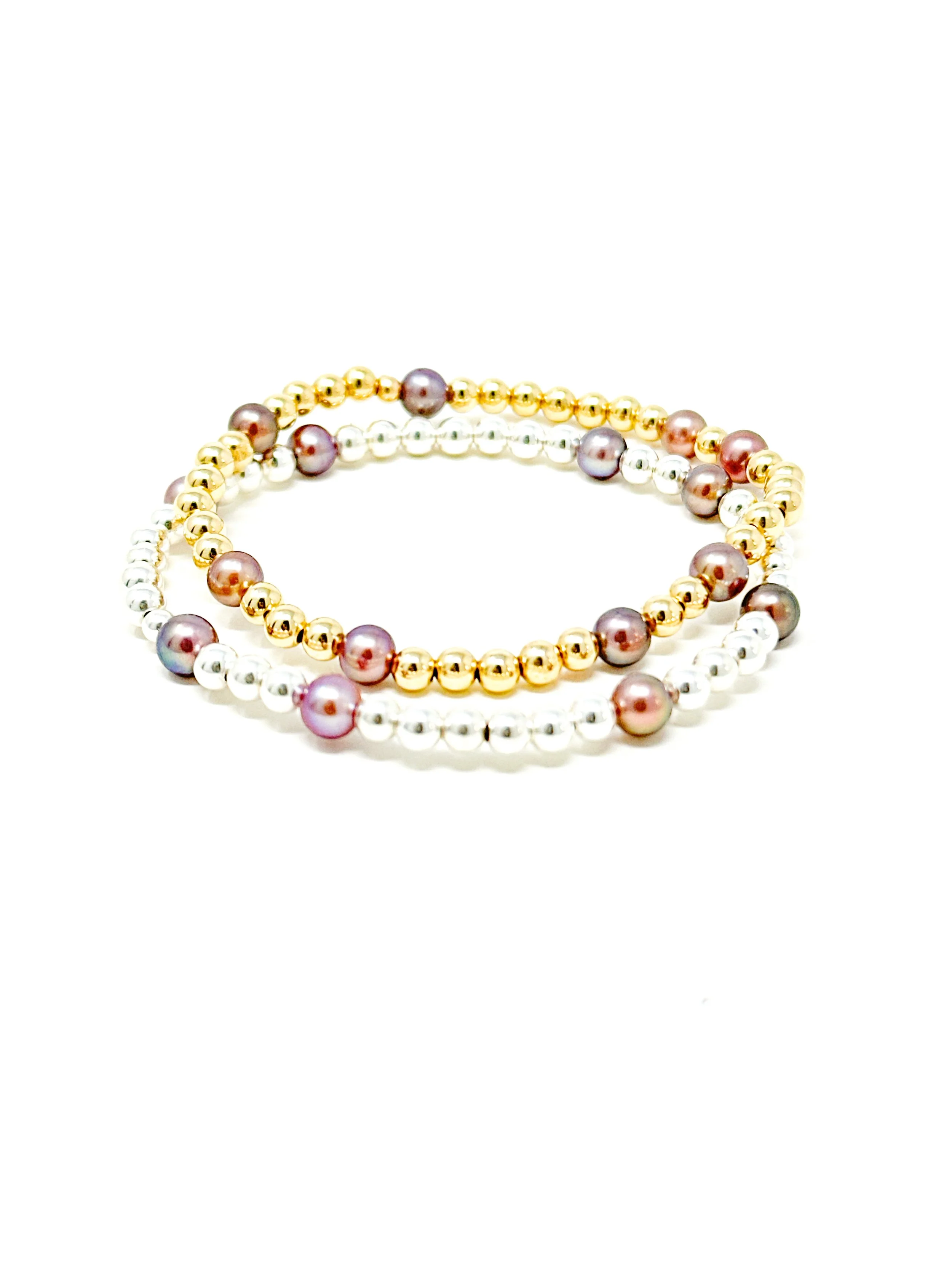 Edison Keshi Pearl Stretchy Bracelet