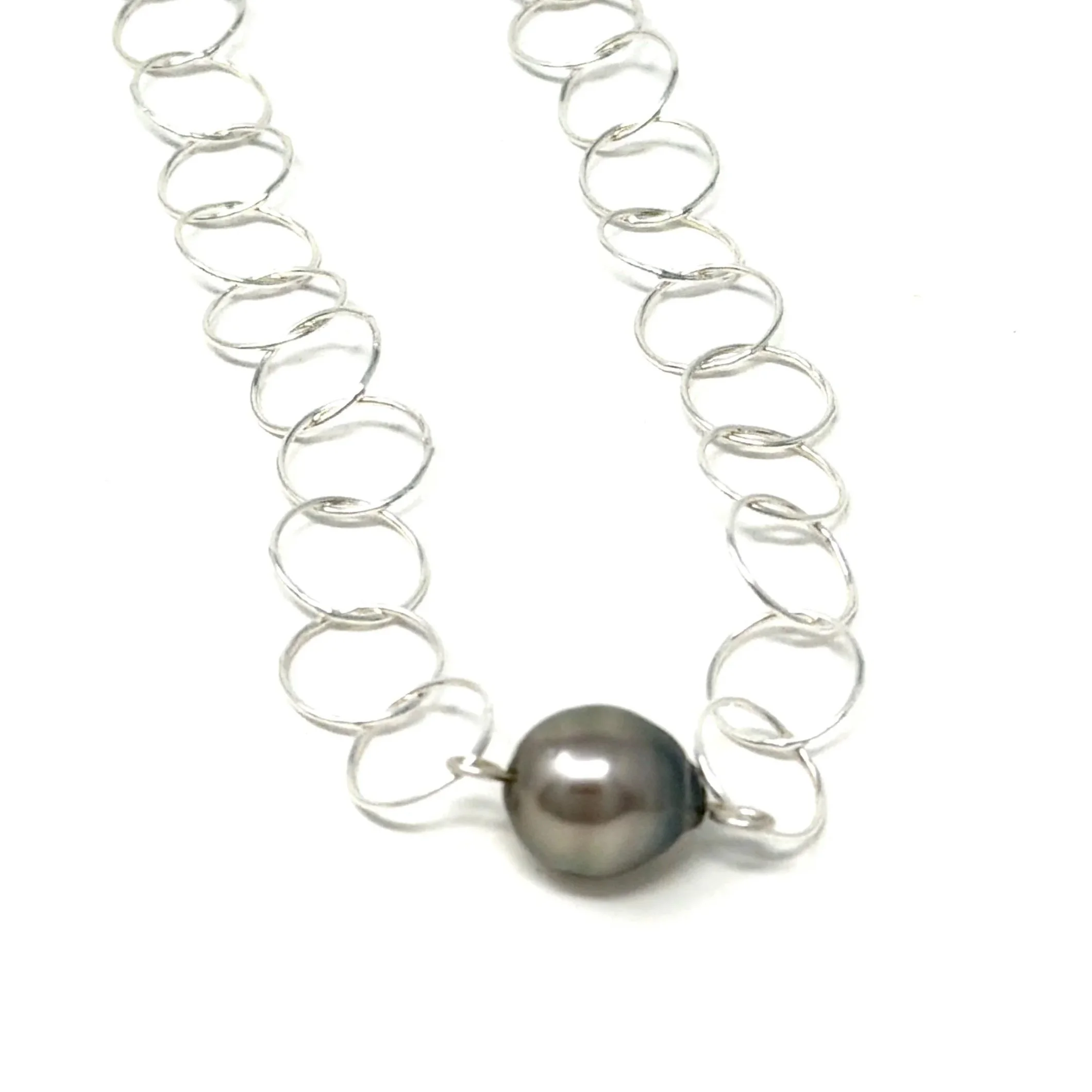 Endless Circles Tahitian Pearl Necklace