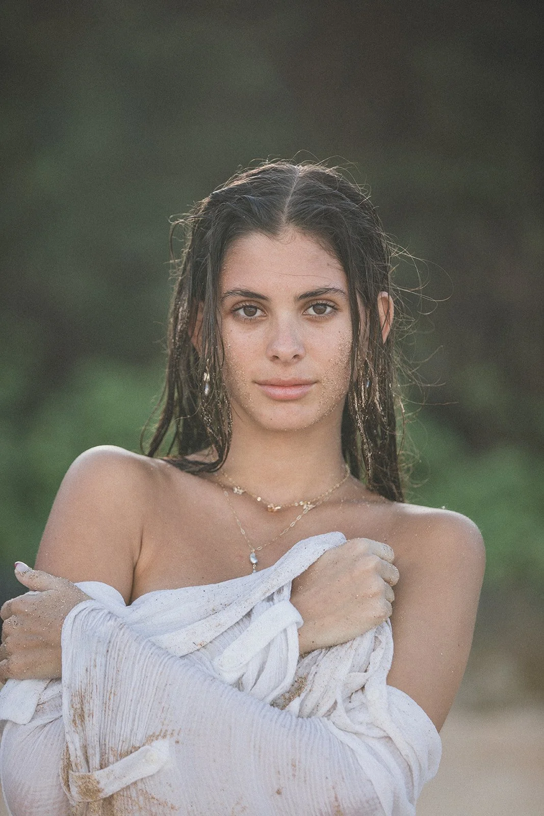 Gold Butterfly Earrings with Keshi Pearls