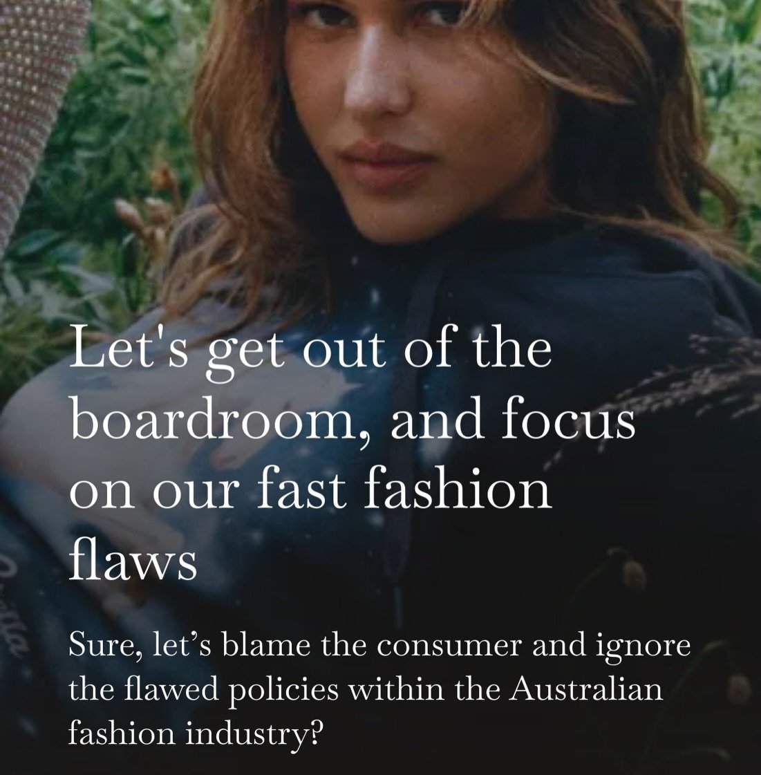New Substack: &ldquo;Let&rsquo;s get out of the boardroom, and focus on our fast fashion flaws&rdquo;

Feel free to subscribe to my &lsquo;Influence of Fashion&rsquo; Substack for my unsolicited advice on all things fashion, sustainability and supply