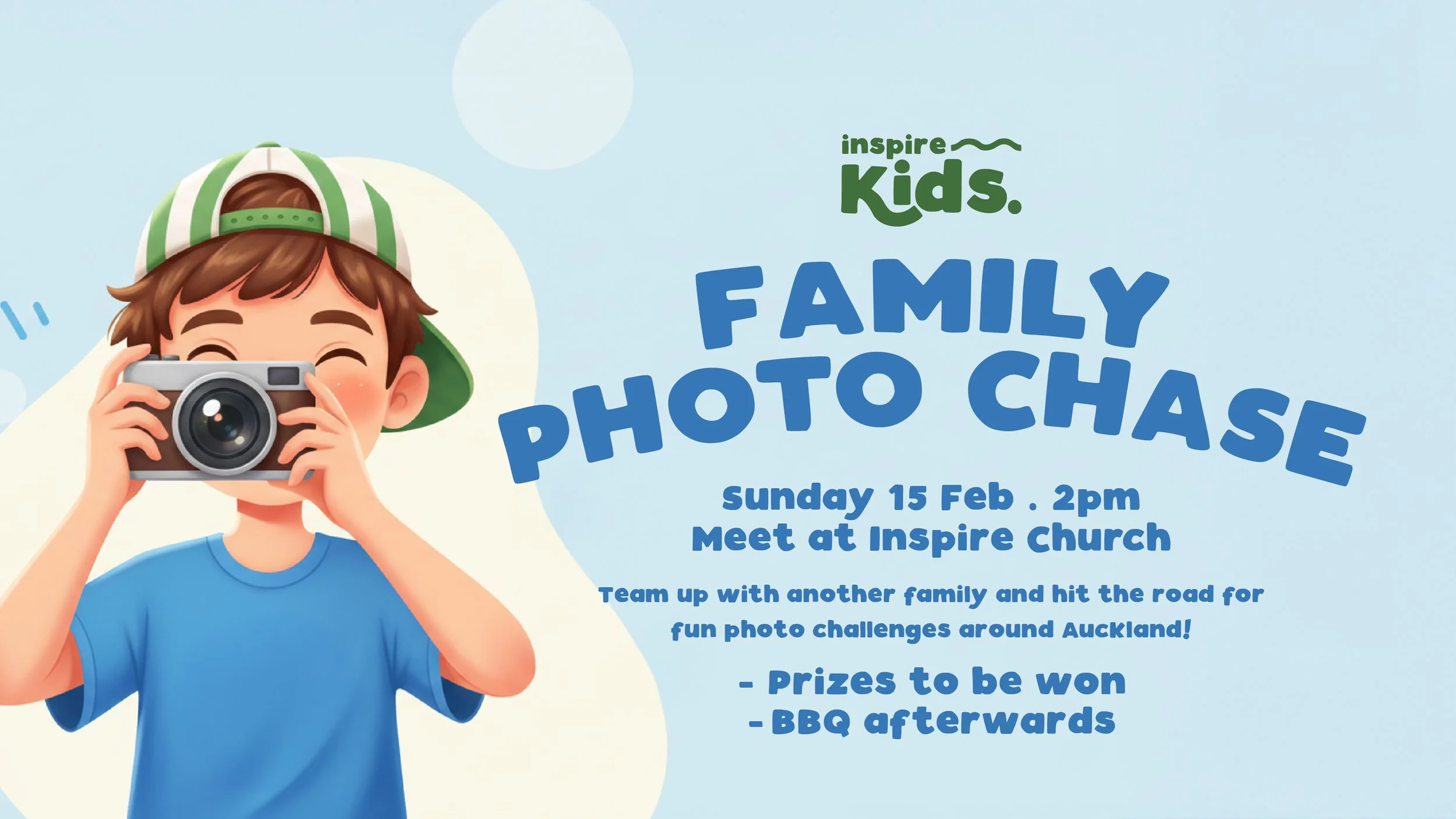 Kids Church Family Photo Chase