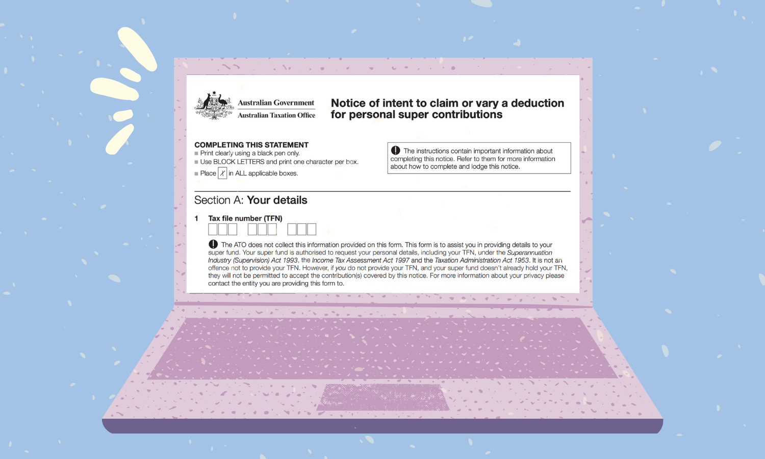 Step 1: Complete a Notice of Intent to Claim form