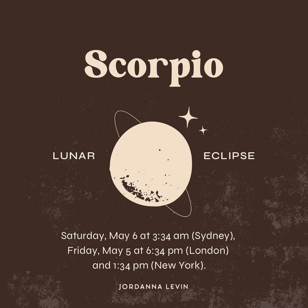 Drink lots of water, retreat where you can, listen to your psychic niggles and gear up for the truth to be revealed&hellip; 

Also Uranus is loud! So while sometimes moon stuff can be subtle I just really can&rsquo;t imagine this eclipse is going to 
