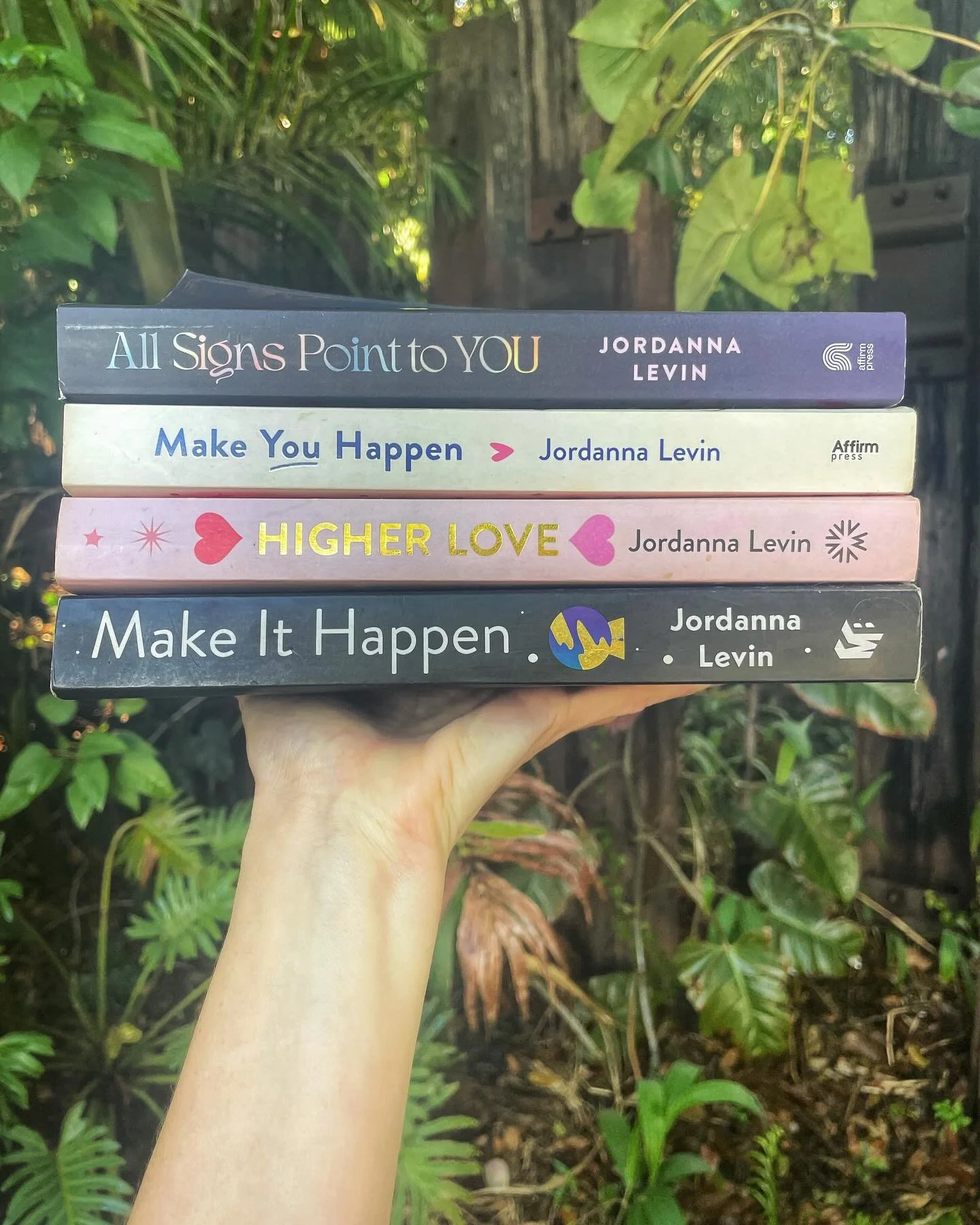 This is WILD to me! FOUR books! What the actual?! I still feel like an imposter who slipped through the publishing cracks. 🤫 Shhh nobody say a word. 

All Signs Point To You hits stores next Tuesday August 27. My favourite place to spot my books is 