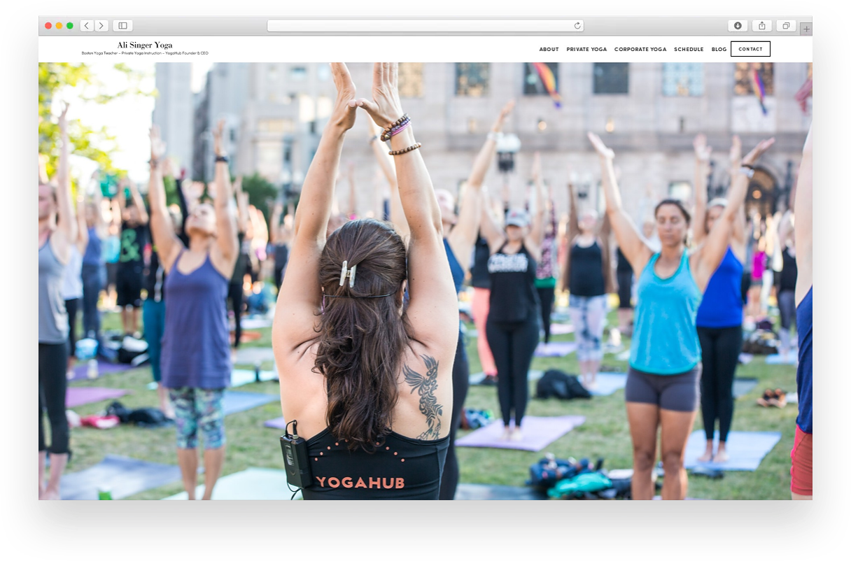 Ali Singer YogaWebsite Design     SEO    It all begins with an idea. Maybe you want to launch a business. Maybe you want to turn a hobby into something more. Or maybe you have a creative project to share with the world. Whatever it is, the way you t…