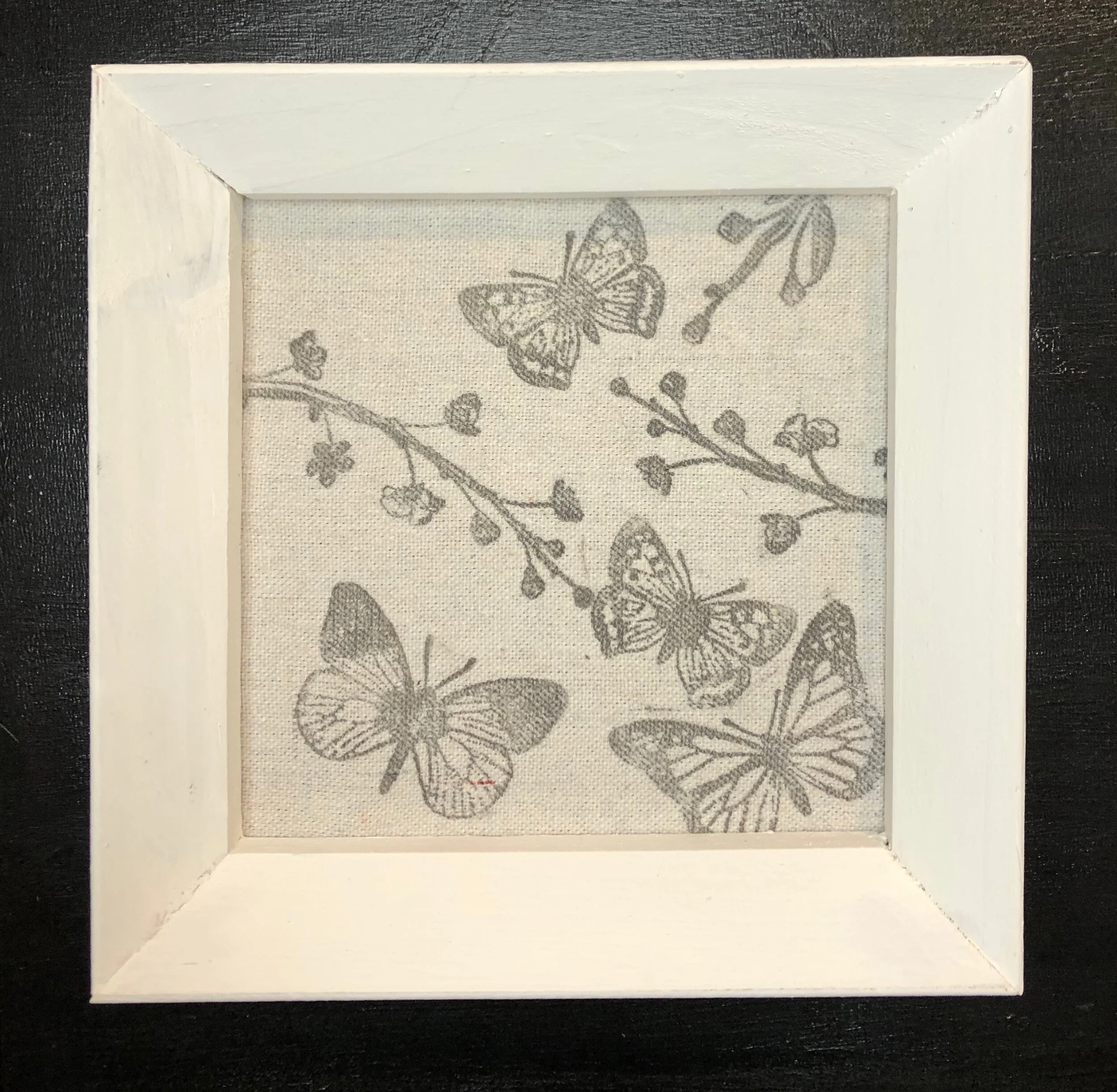 Butterflies Canvas on Wooden Frame $8.00