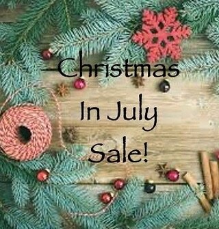 Christmas in July Sale! All Christmas Decorations prices are marked down! Christmas Items are on Sale for July only! Sale ends July 31, 2021. Visit our website averysnest.com for our Christmas Sale and Summer Sale!
