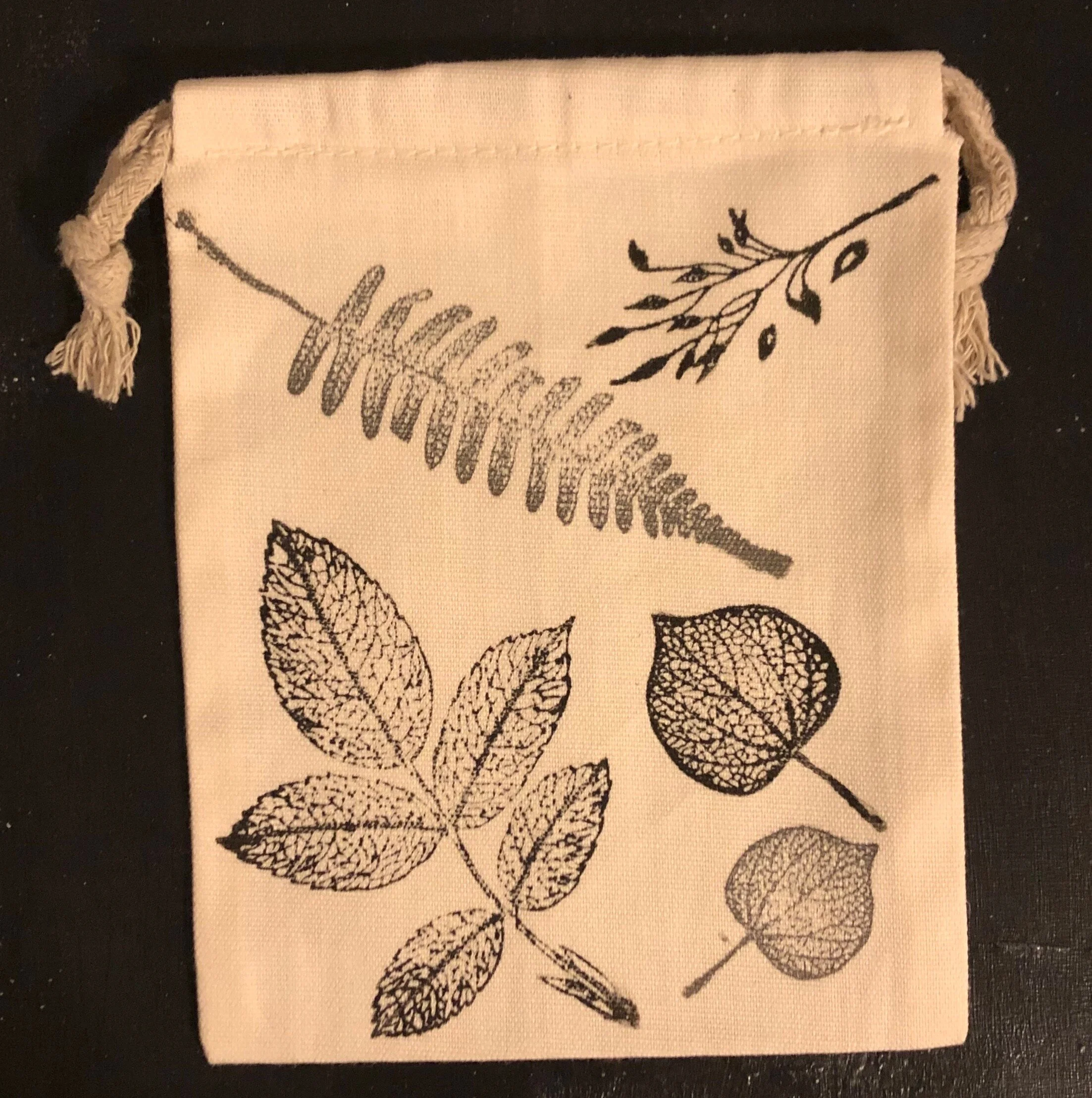 Leaves &amp; Sprigs DJ  Sacks (Set of 3) $8.00