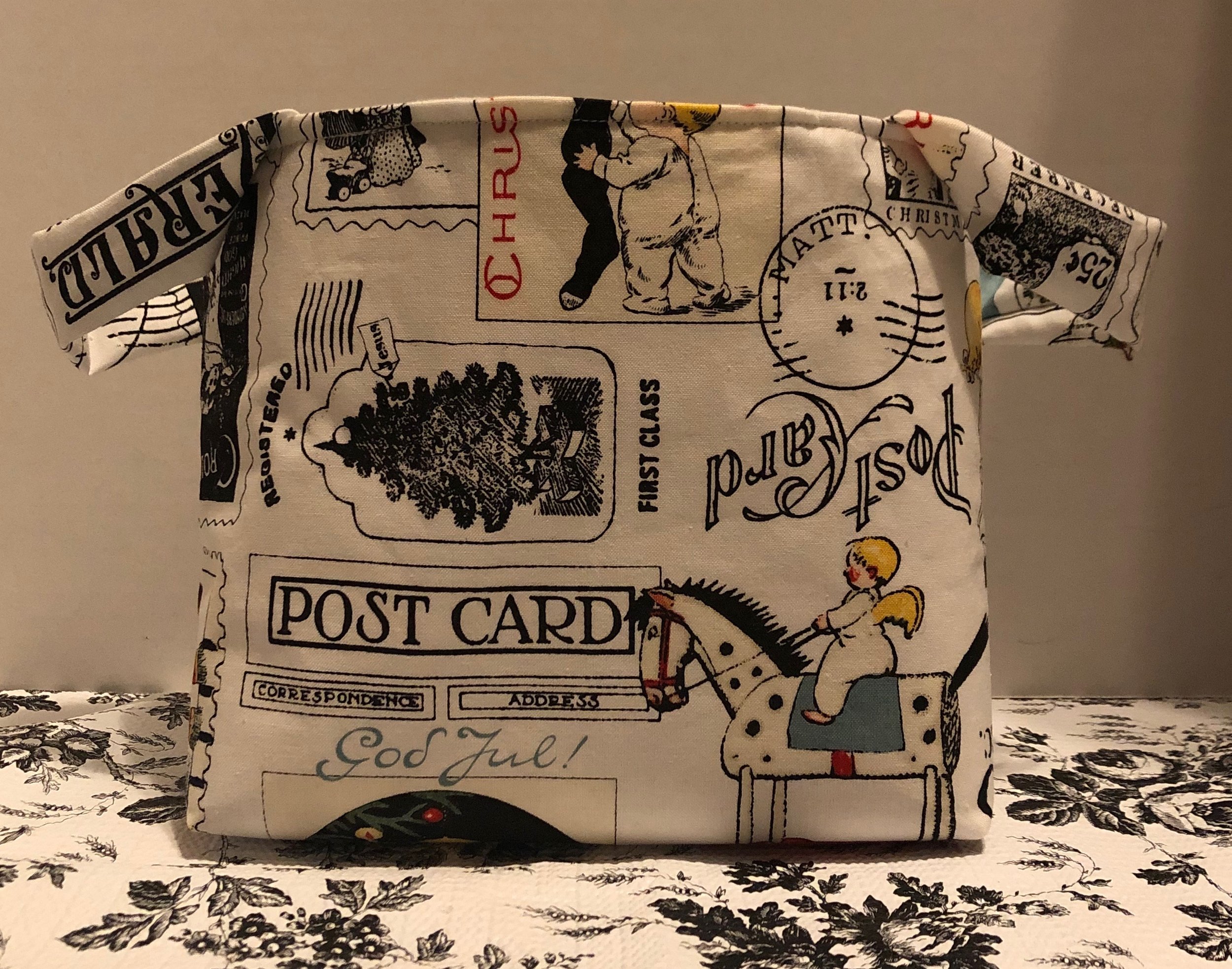 Avery's Nest Vintage Christmas Basket in White $15.00 