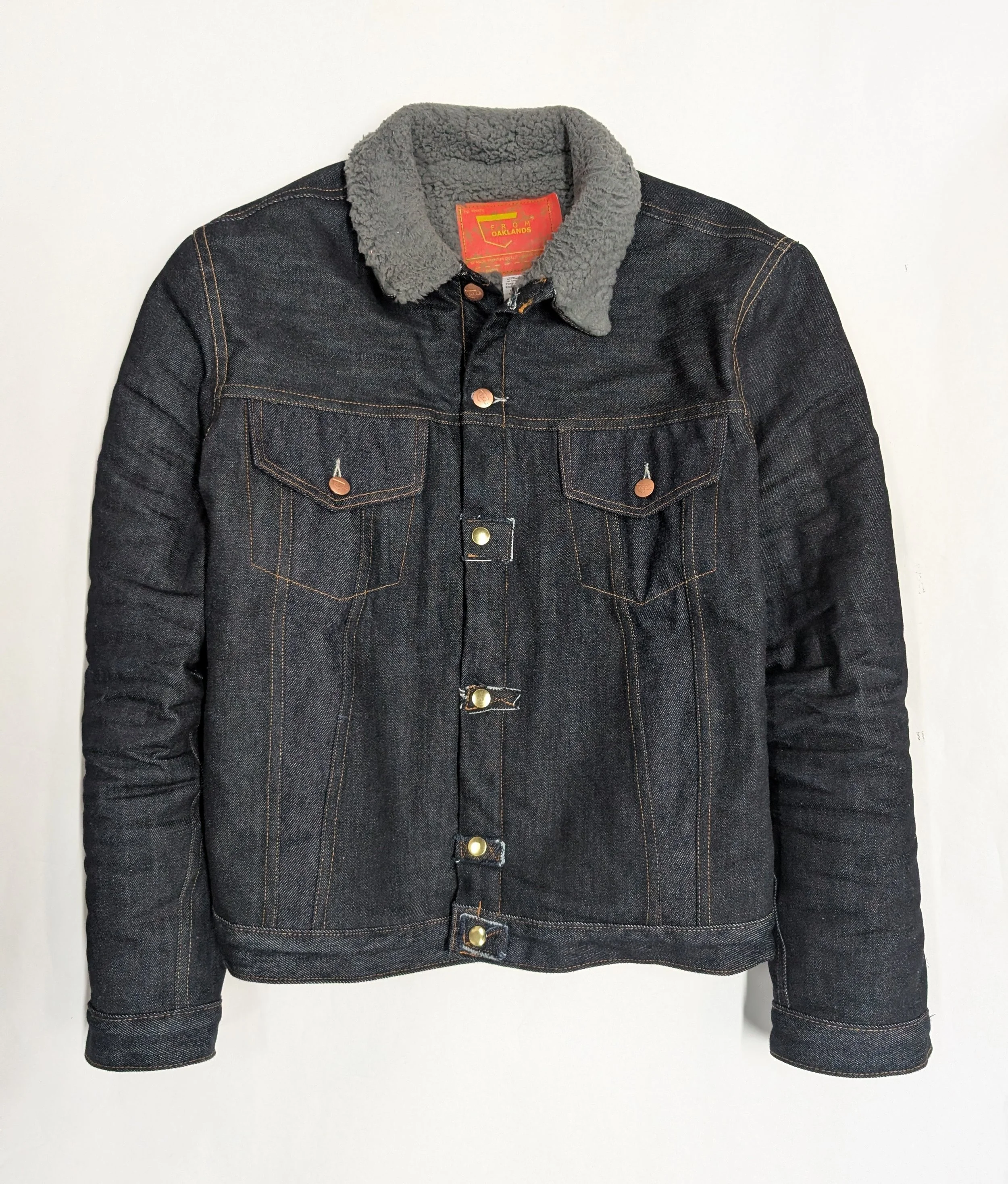 Fleece lined Denim  Men's Trucker Jacket