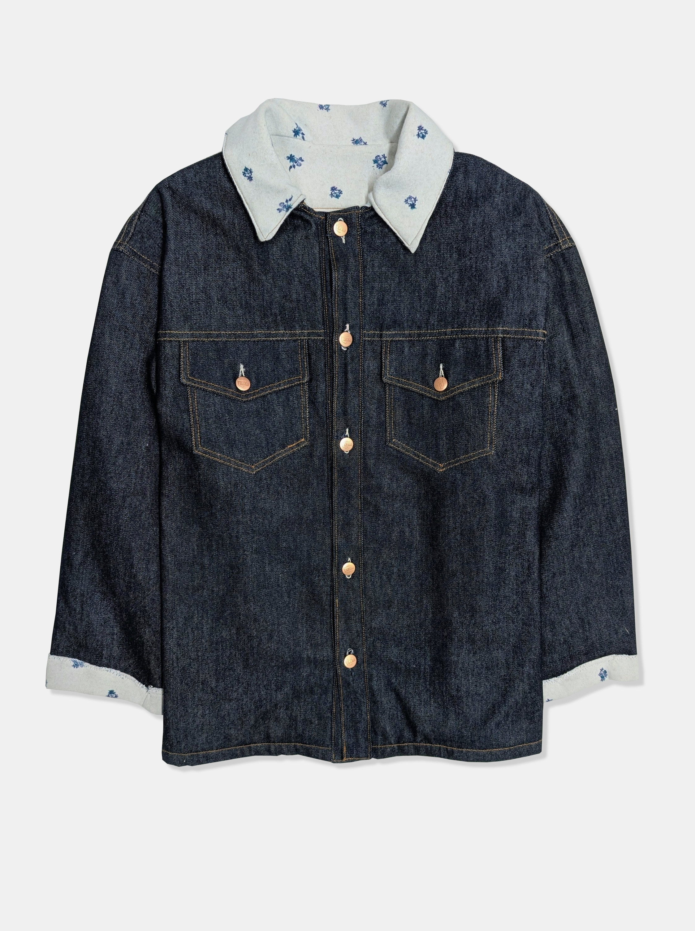 Fleece-Lined Denim  outerwear  men's Jacket