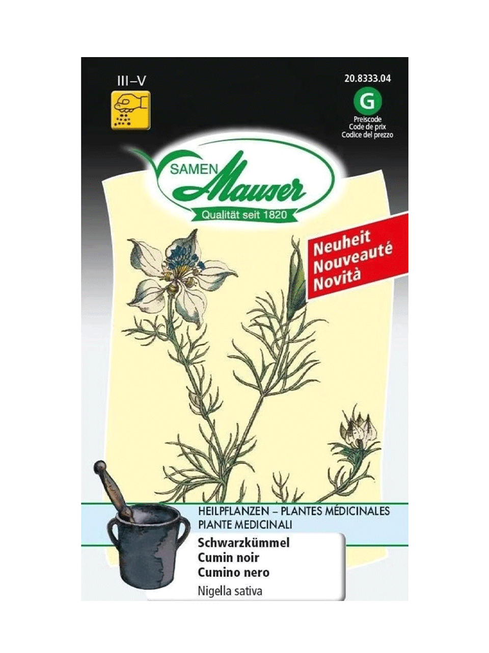 Heilpflanzen Samen SCHWARZKÜMMEL