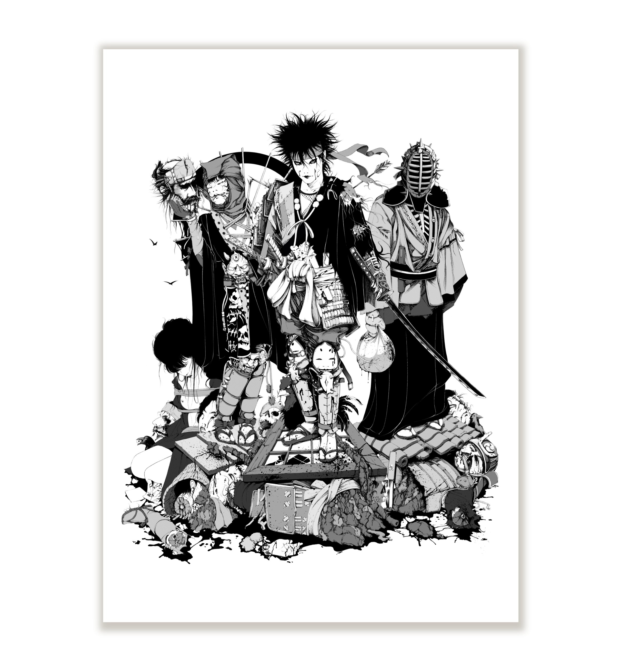 Sado samurai print