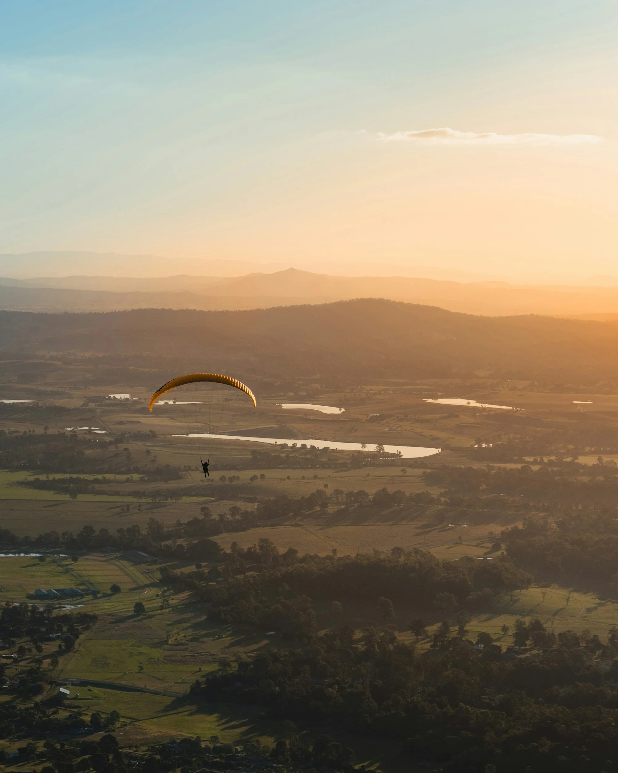Aerial view of Gold Coast hinterland near Gilston, Mudgeeraba and Nerang