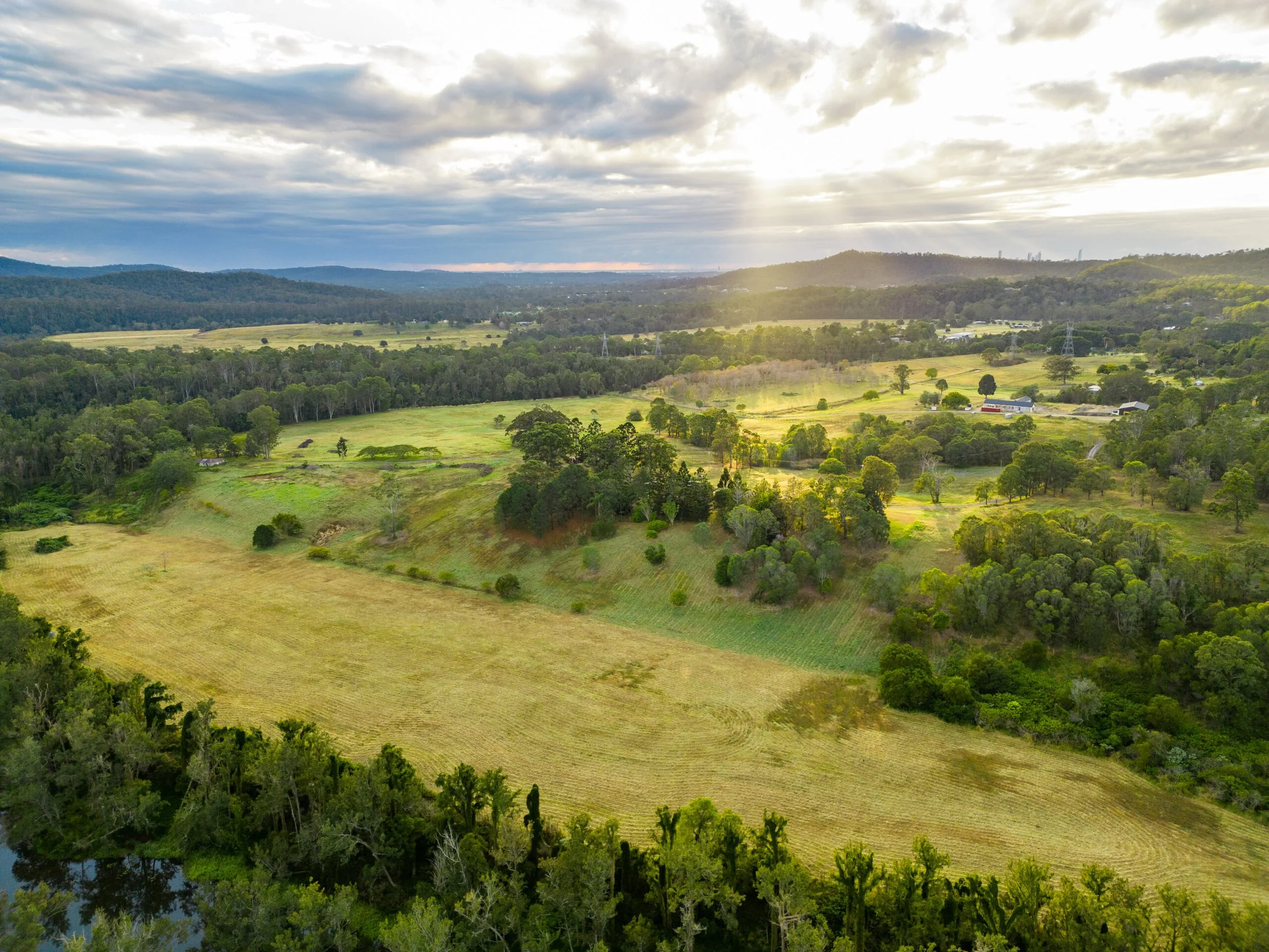 Aerial View of Gilston Gold Coast Hinterland Suburb