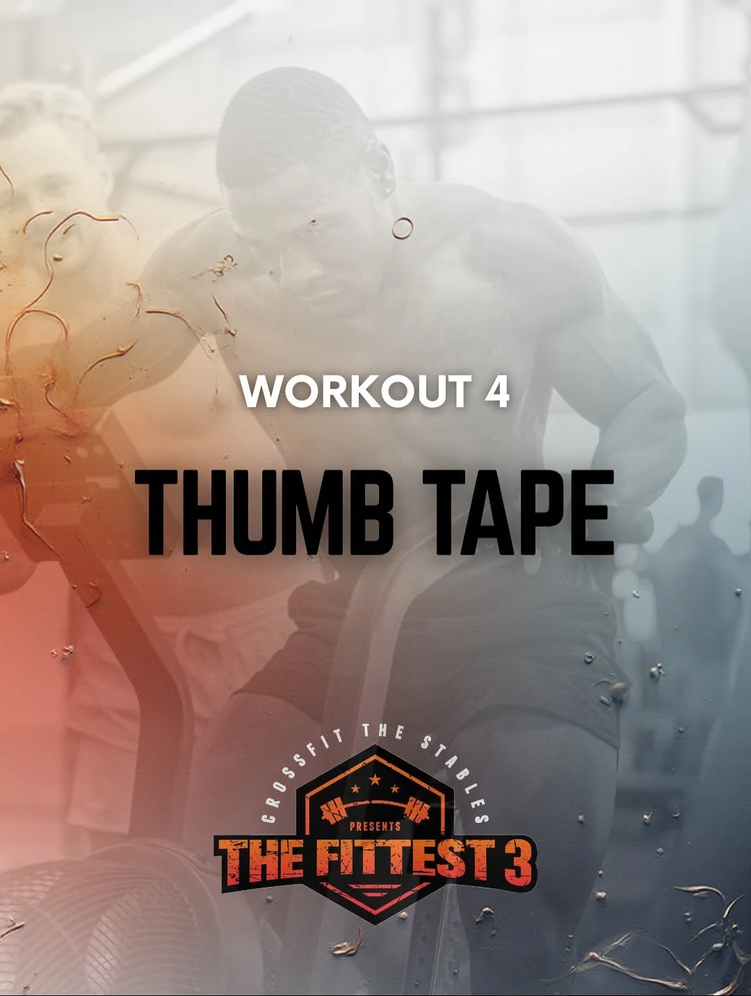 THUMB TAPE

On 3-2-1-Go, 1 athlete will head to the bike to complete 20/15 calories while simultaneously the other 2 athletes head to the barbell to SHARE 10 clean &amp; jerk reps (shared however you see fit).

Once the athlete on the bike has comple