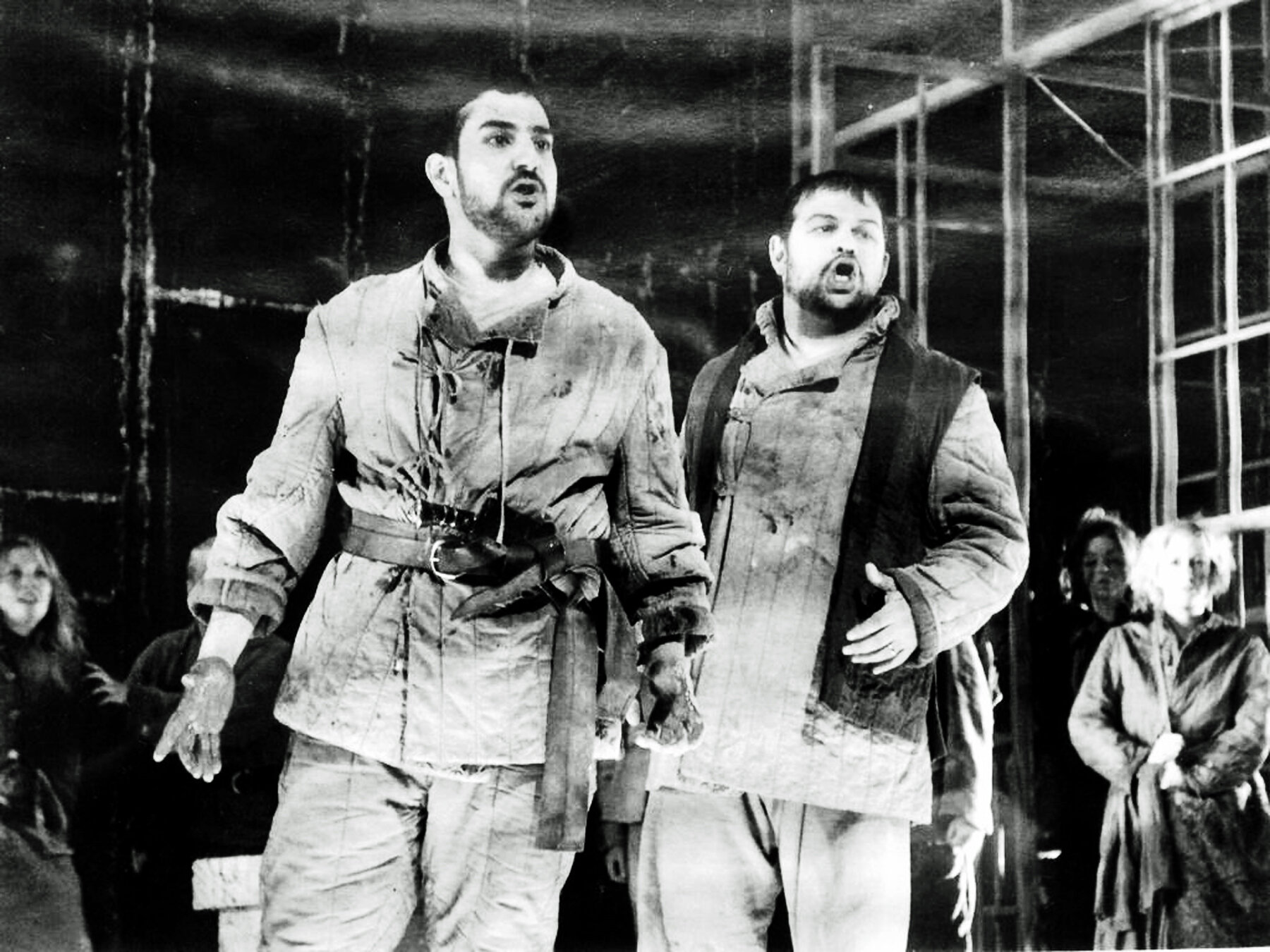  As Malcom in Verdi’s Macbeth, with Leonardo Capalbo as Macduff 