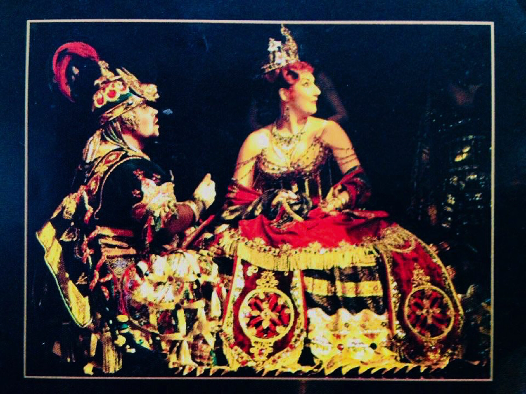  As Piangi in The Phantom of the Opera, with soprano Shân Cothi. 