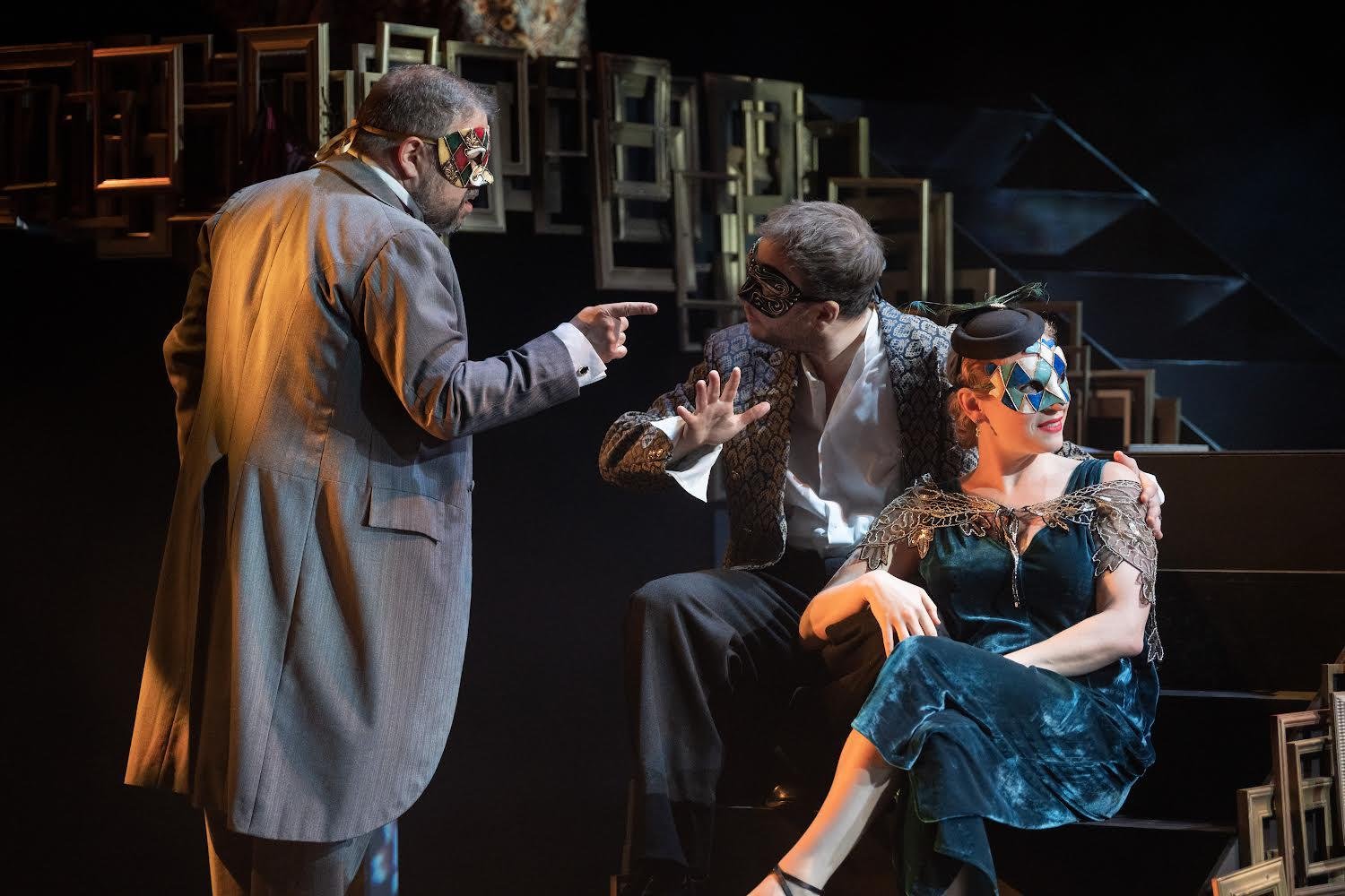  As Graf Albert in Korngold’s Die Tote Stadt, with   Luci Briginshaw   as Juliette and   Alexander Sprague   as Victorin/Gaston 
