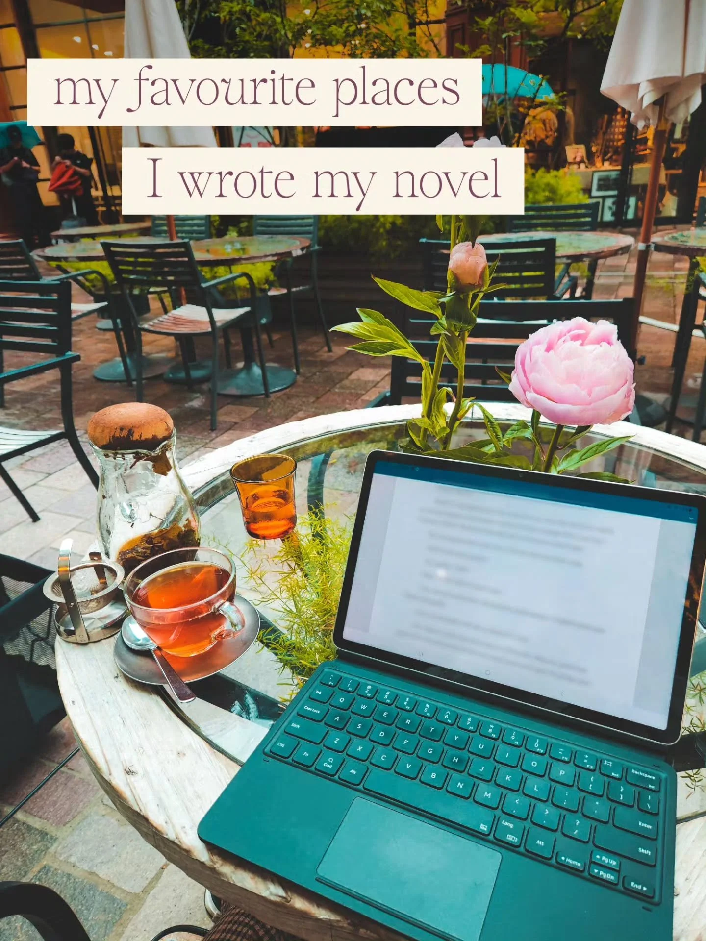 And six years later, my 1920s fantasy novel is a best seller 😭

Here's a none-exhaustive list of my favourite places I wrote Theodora's Tea Shop! 

(Add in also every train, airplane and bus I've ever taken xx )
