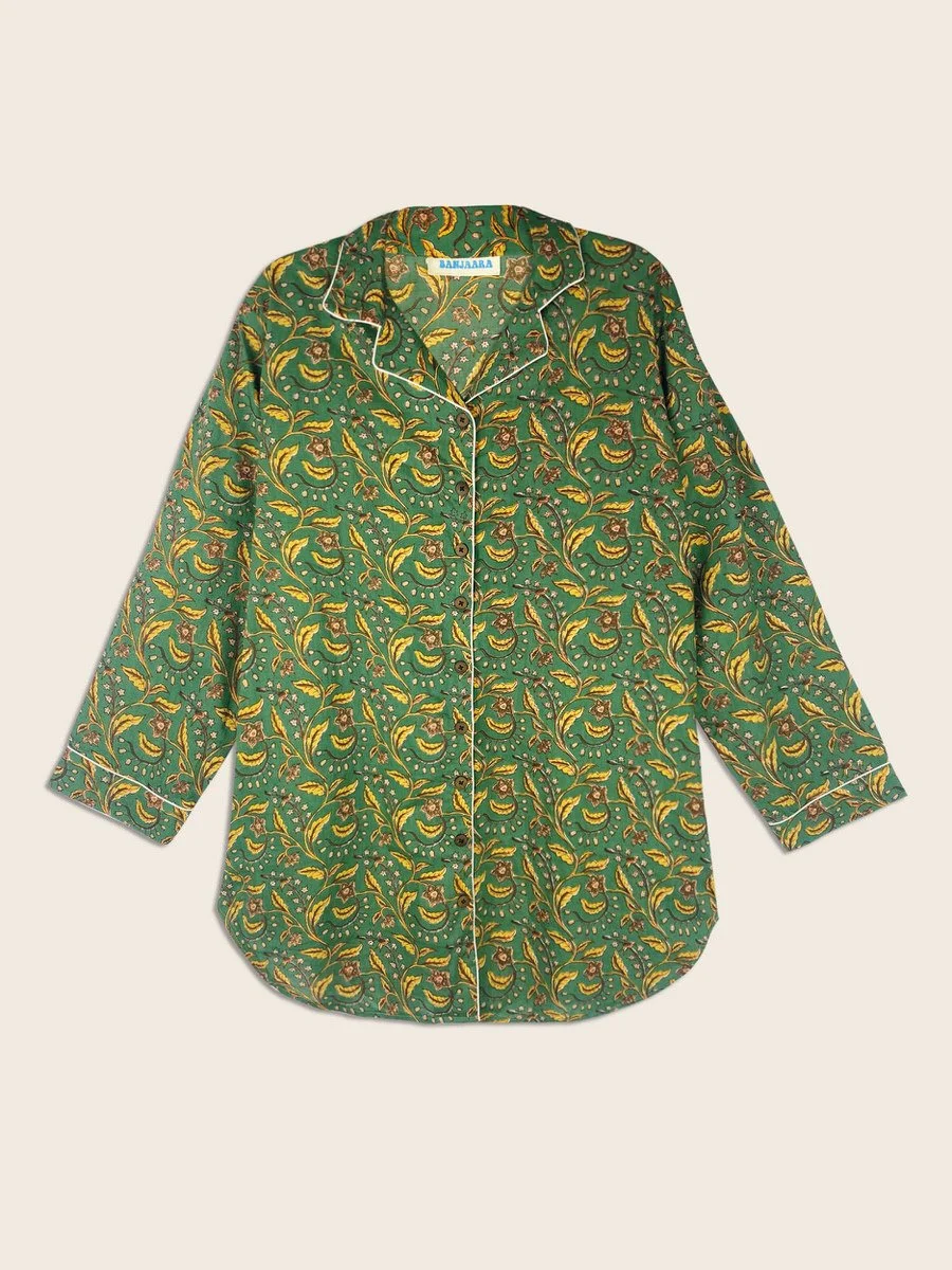 Jodhpur Block Print Night Shirt